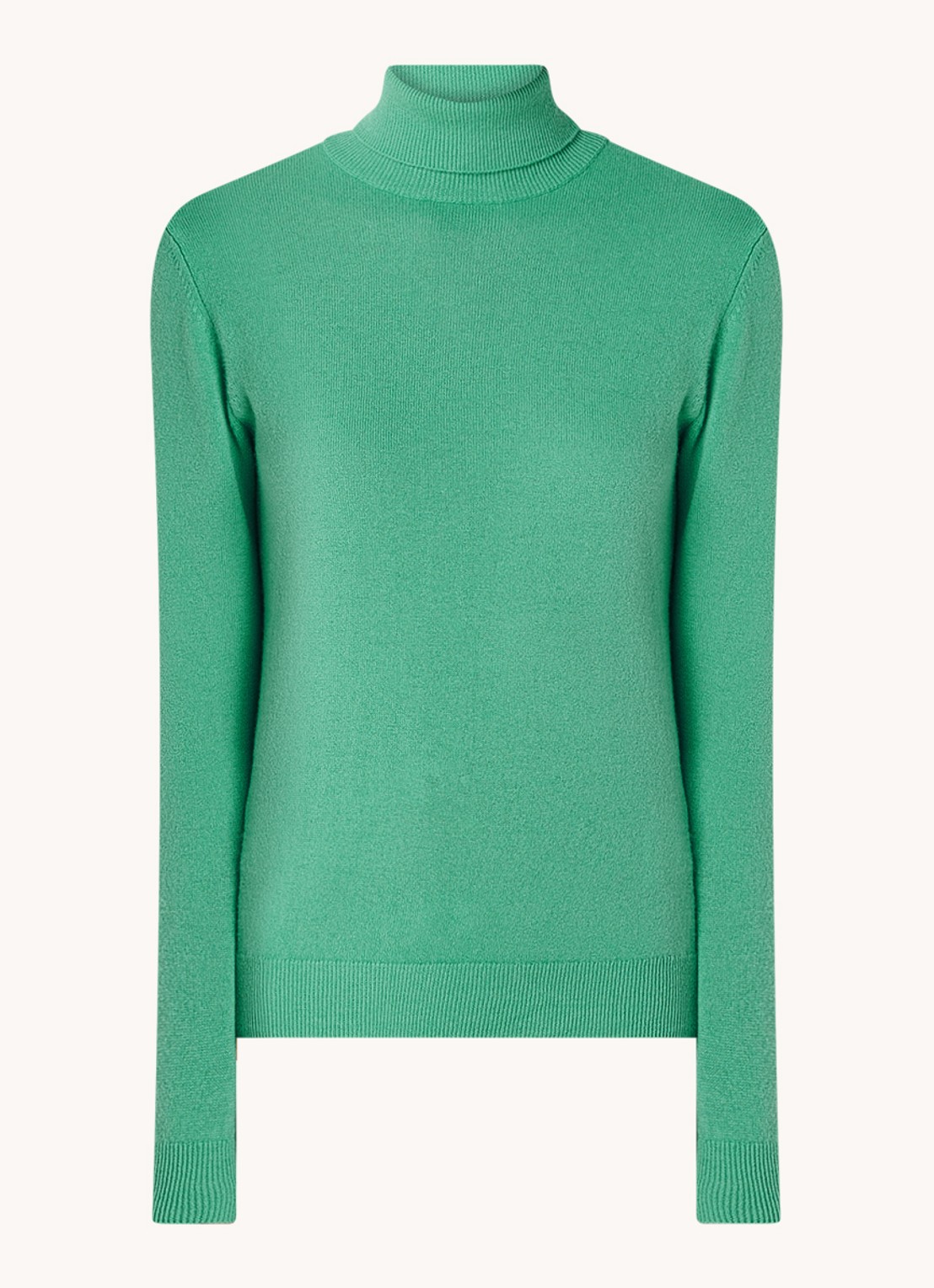 Benetton Fijngebreide coltrui van merino wol - voorkant 3 mint