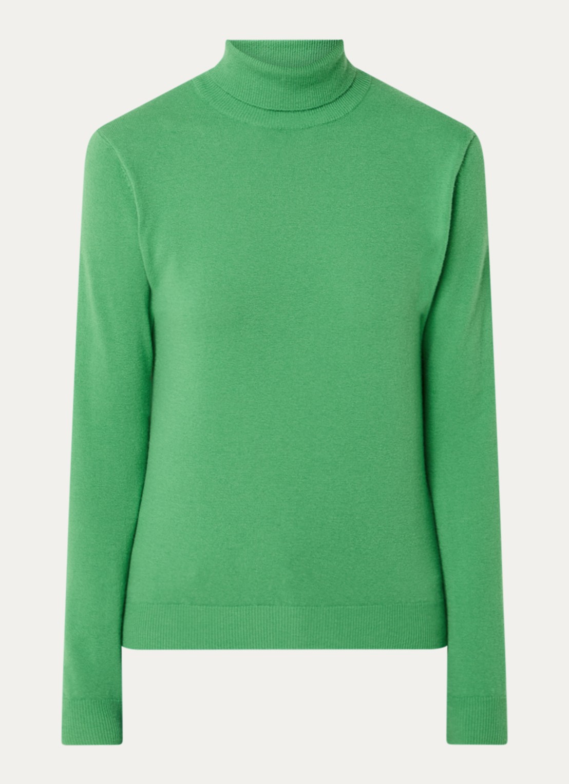 Benetton Fijngebreide coltrui van merino wol - voorkant 5 mint