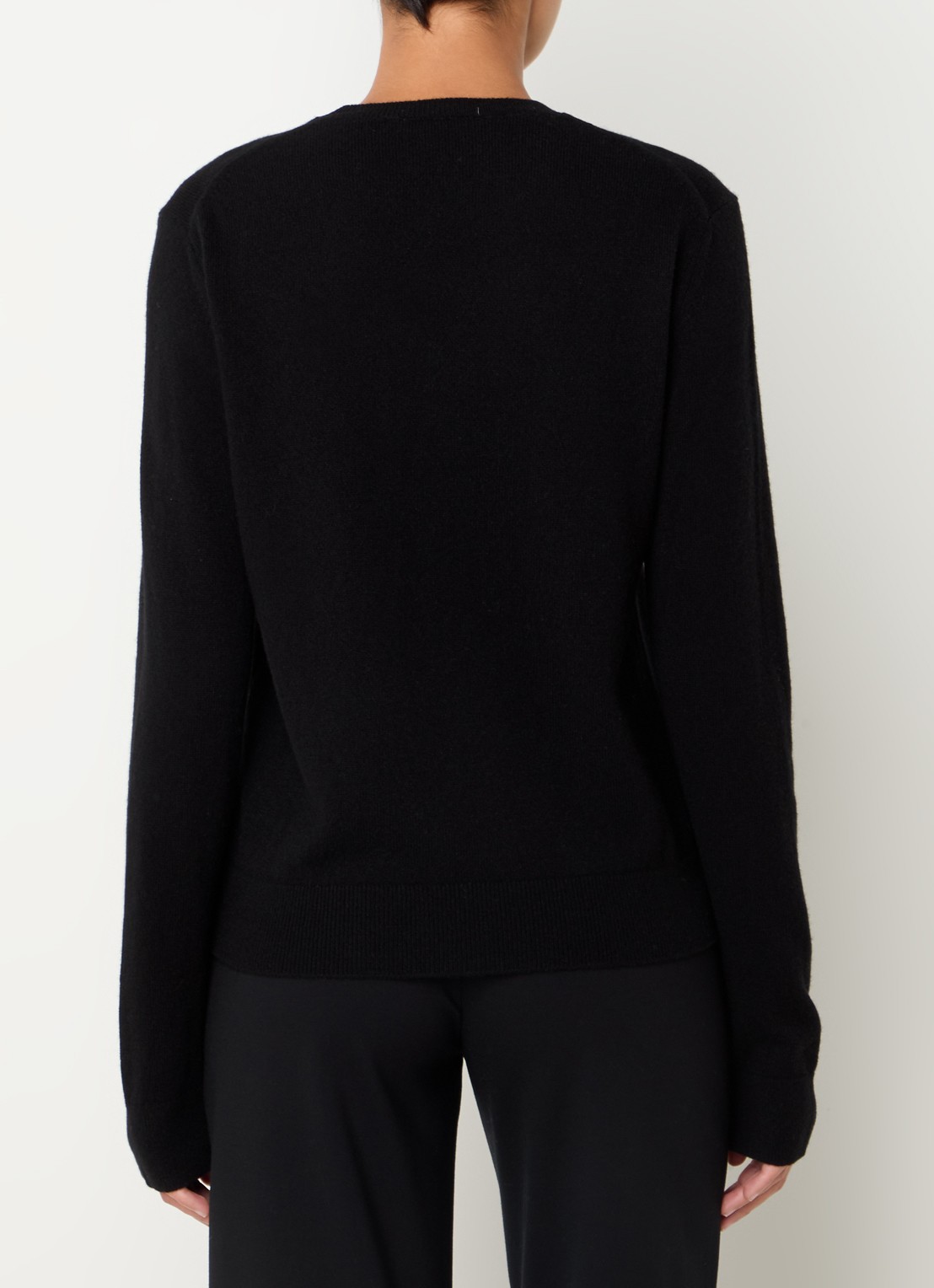 Benetton Fijngebreide pullover van kasjmier - achterkant 2 zwart