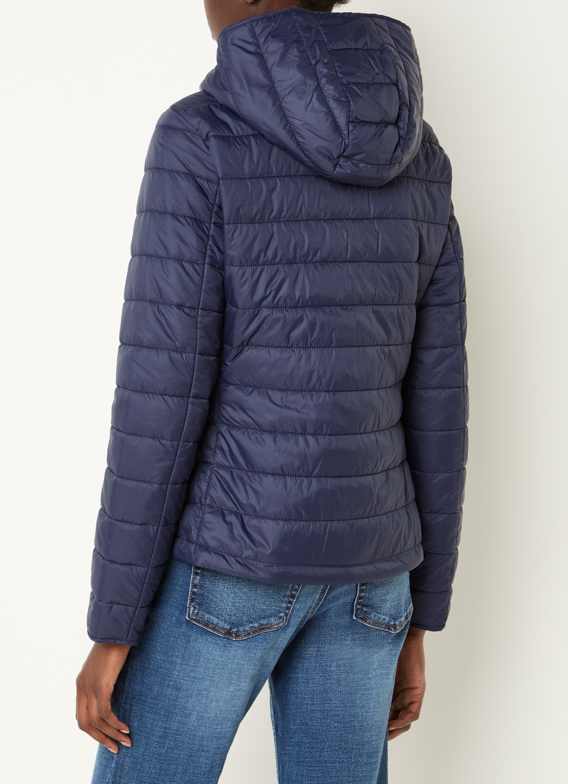 Benetton Gewatteerd jack met waterafstotende coating - achterkant 4 donkerblauw