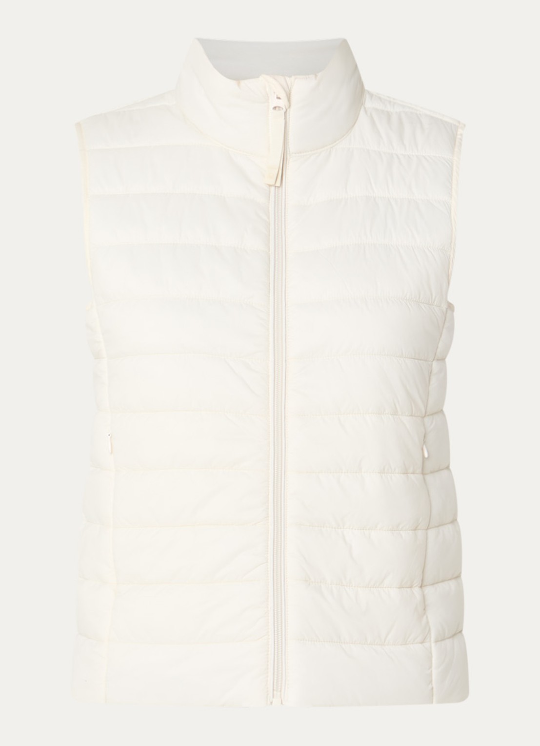 Benetton Gewatteerde bodywarmer met waterafstotende coating - voorkant 3 zand