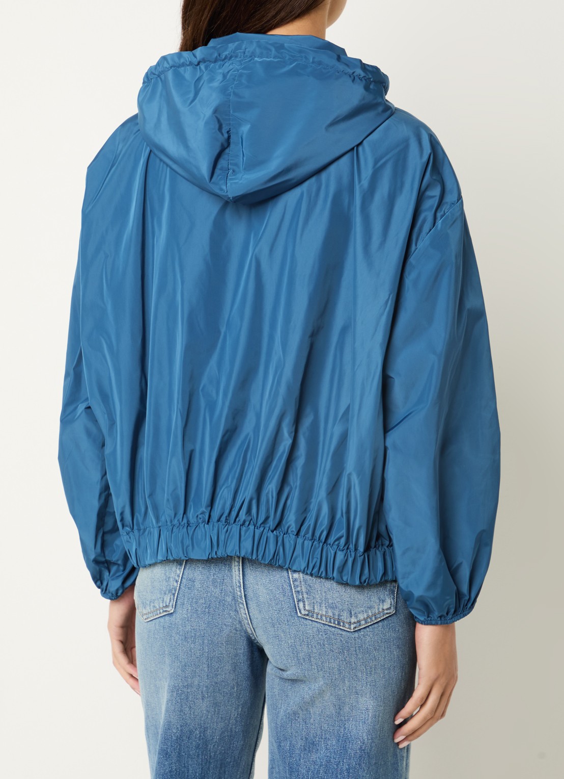 Benetton Jack met steekzakken en capuchon - achterkant 4 indigo