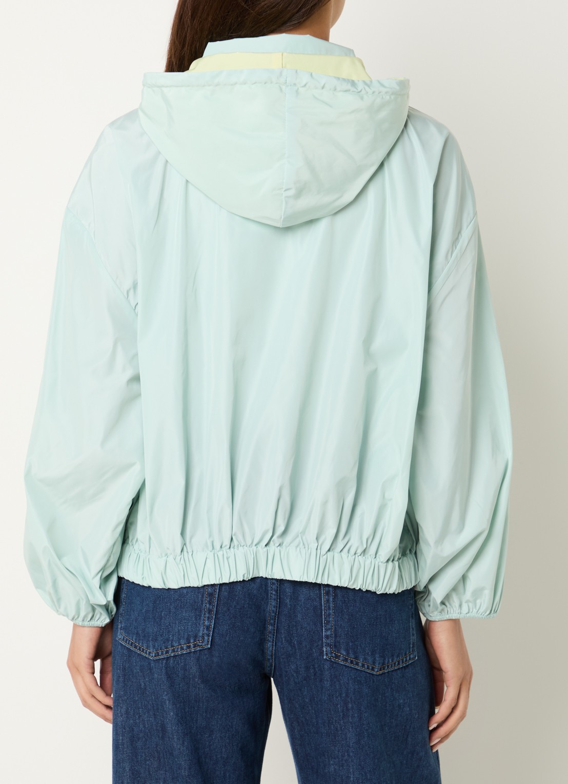 Benetton Jack met steekzakken en capuchon - achterkant 4 mint