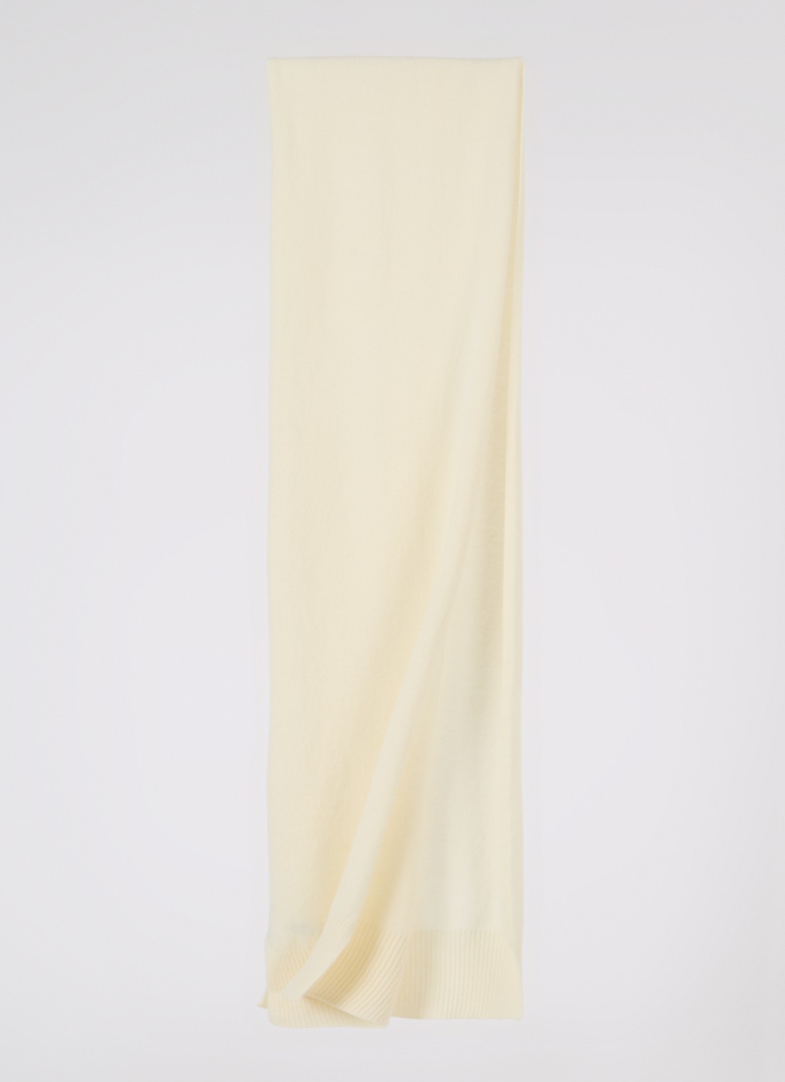 Benetton Sjaal van scheerwol 190 x 30 cm - detail 2 creme