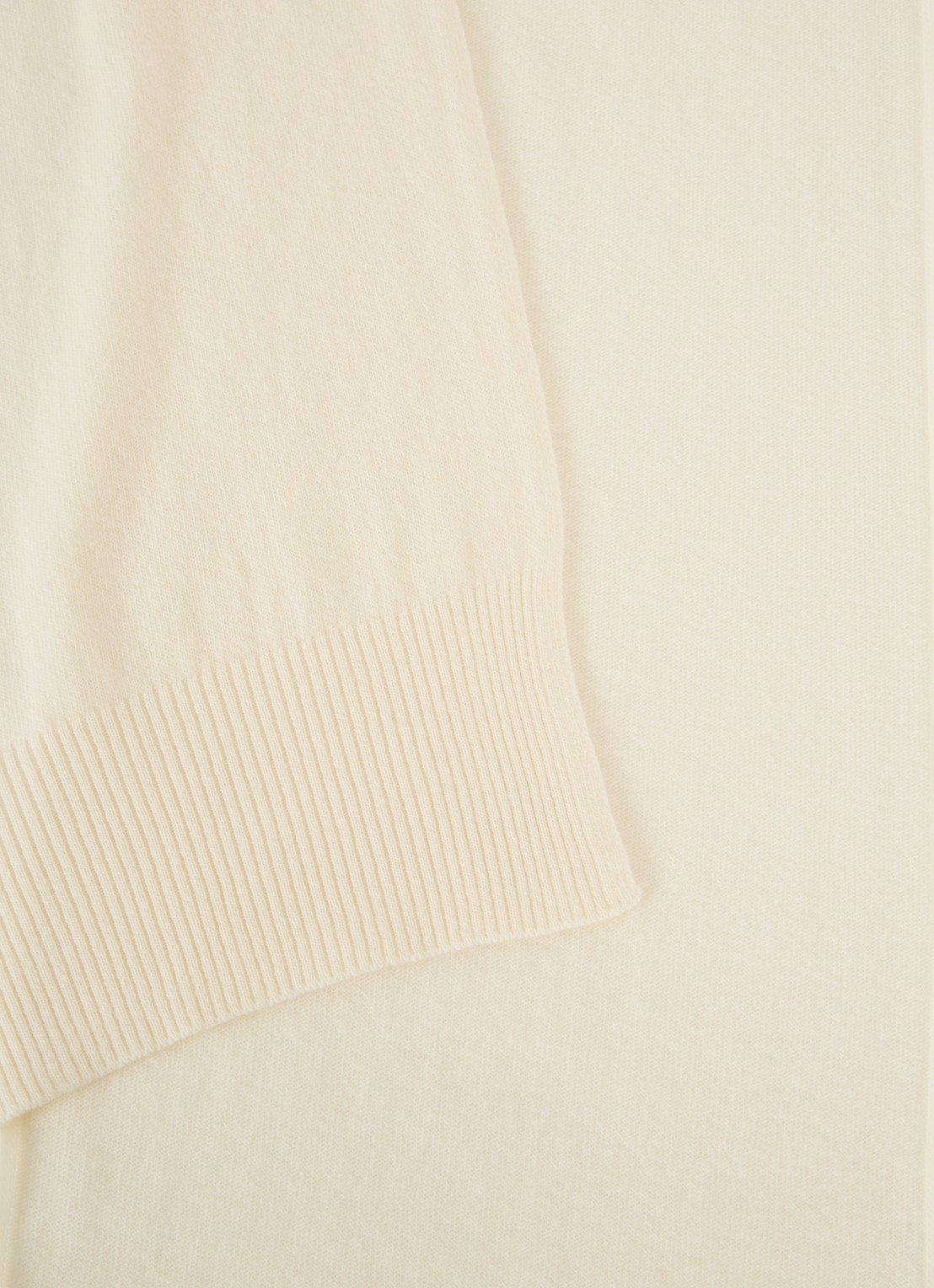 Benetton Sjaal van scheerwol 190 x 30 cm - detail 3 creme
