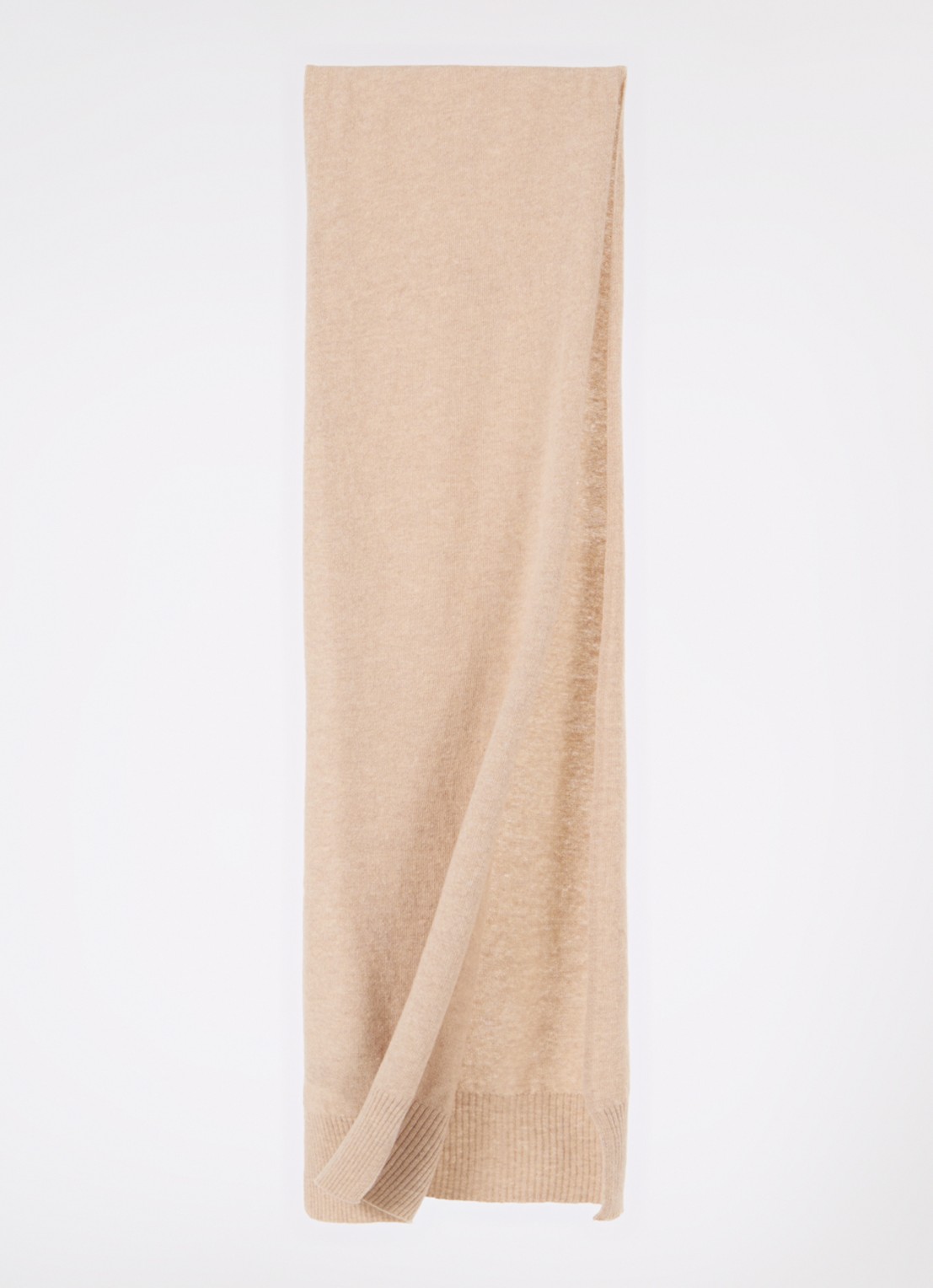Benetton Sjaal van scheerwol 190 x 30 cm - detail 2 beige