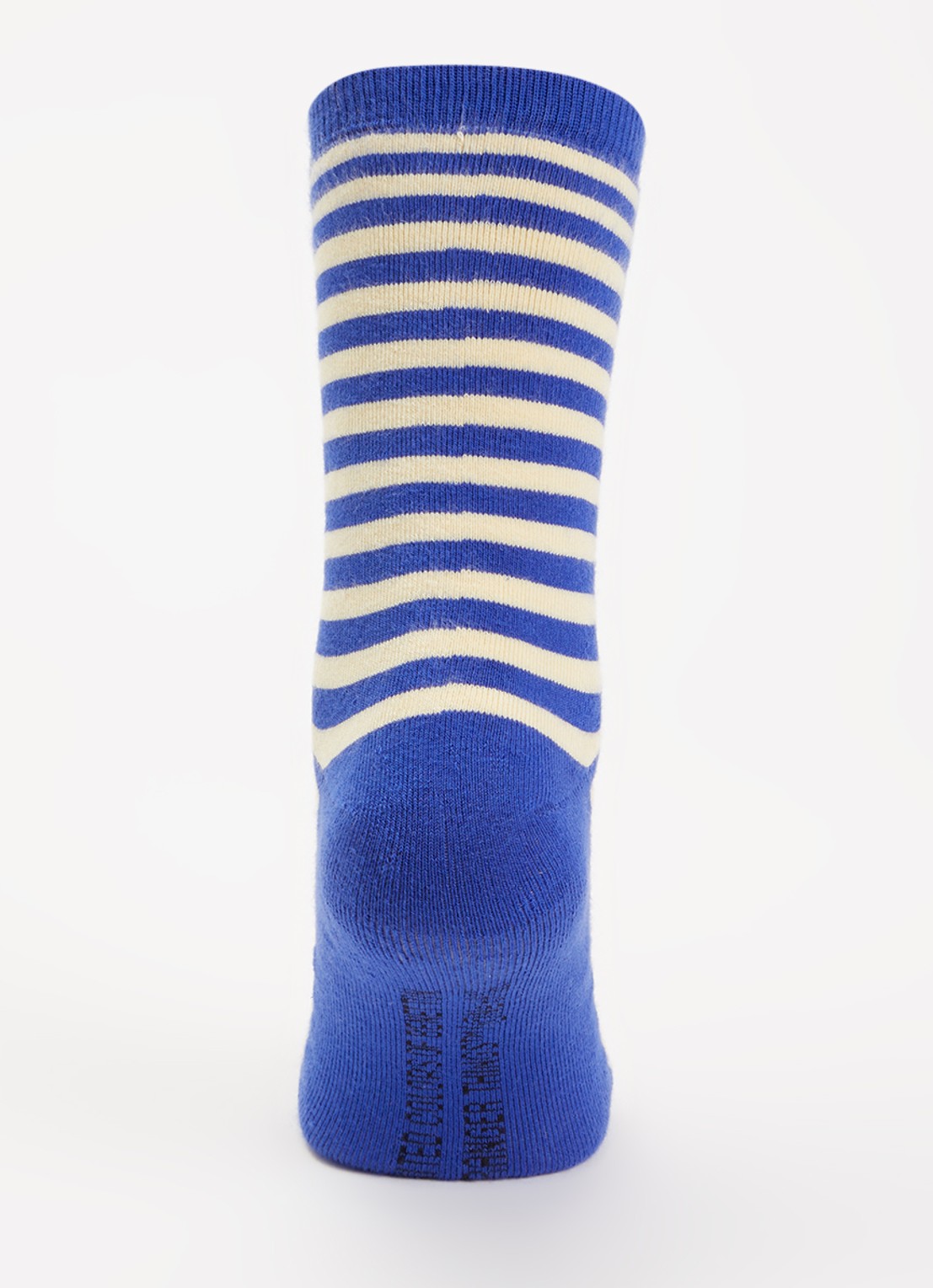 Benetton Stranger Things ribgebreide sokken met streepprint - voorkant 2 royalblauw