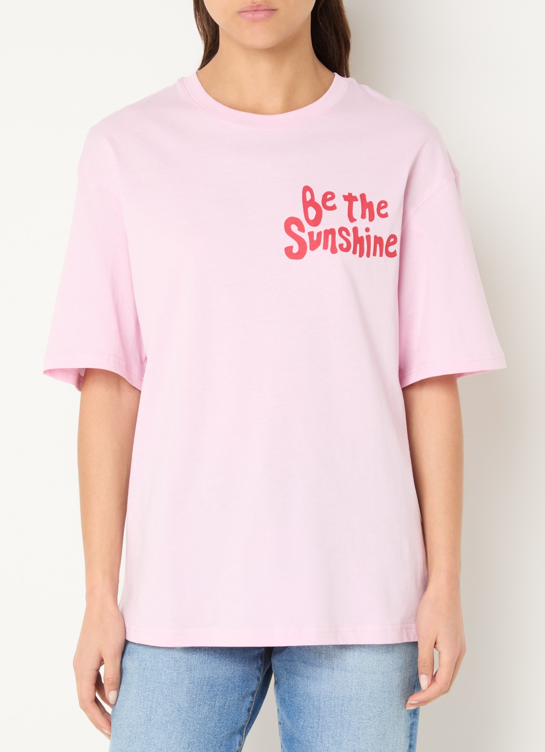 Benetton T-shirt met print - achterkant 4 roze
