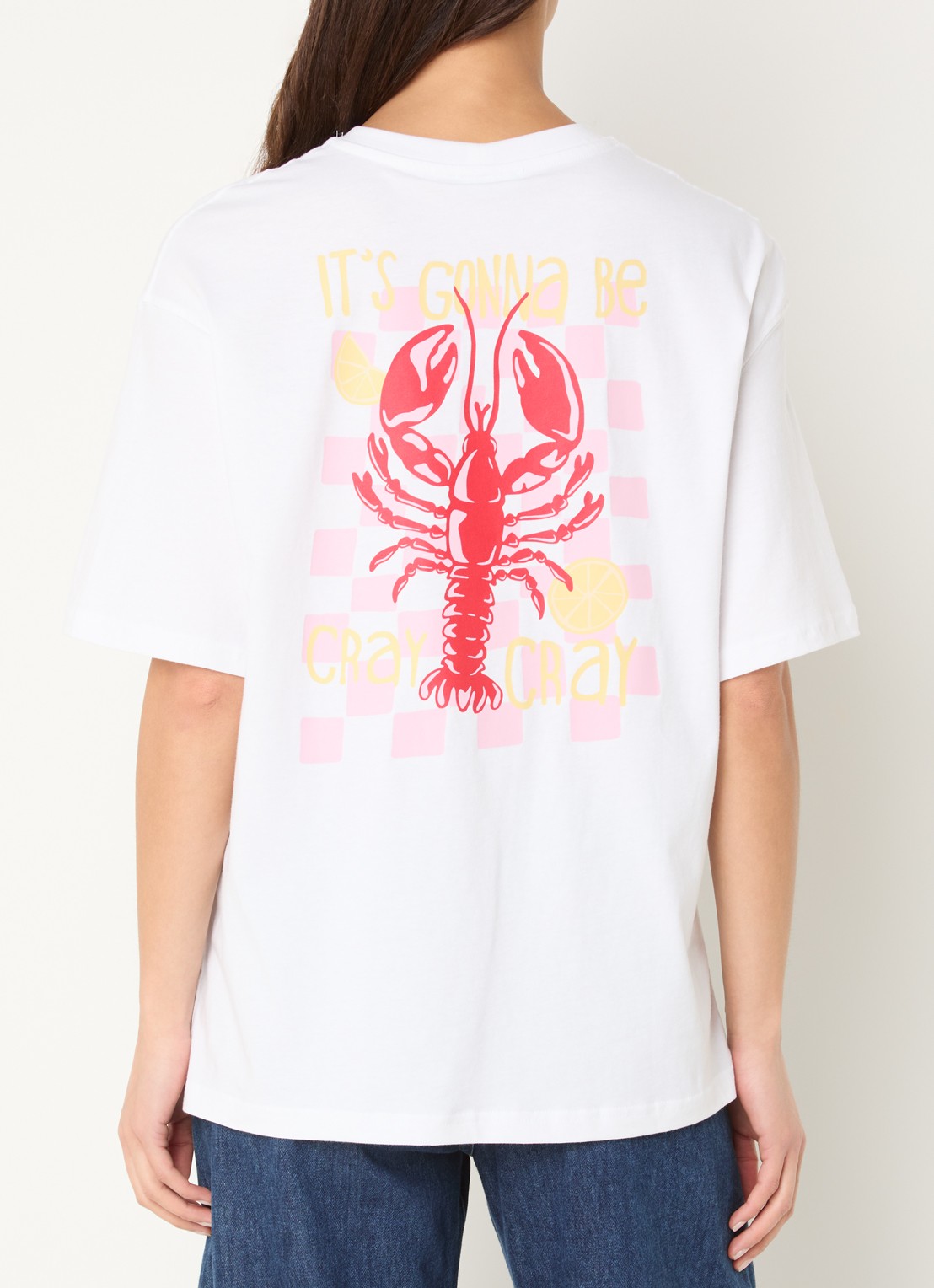 Benetton T-shirt met print - detail wit
