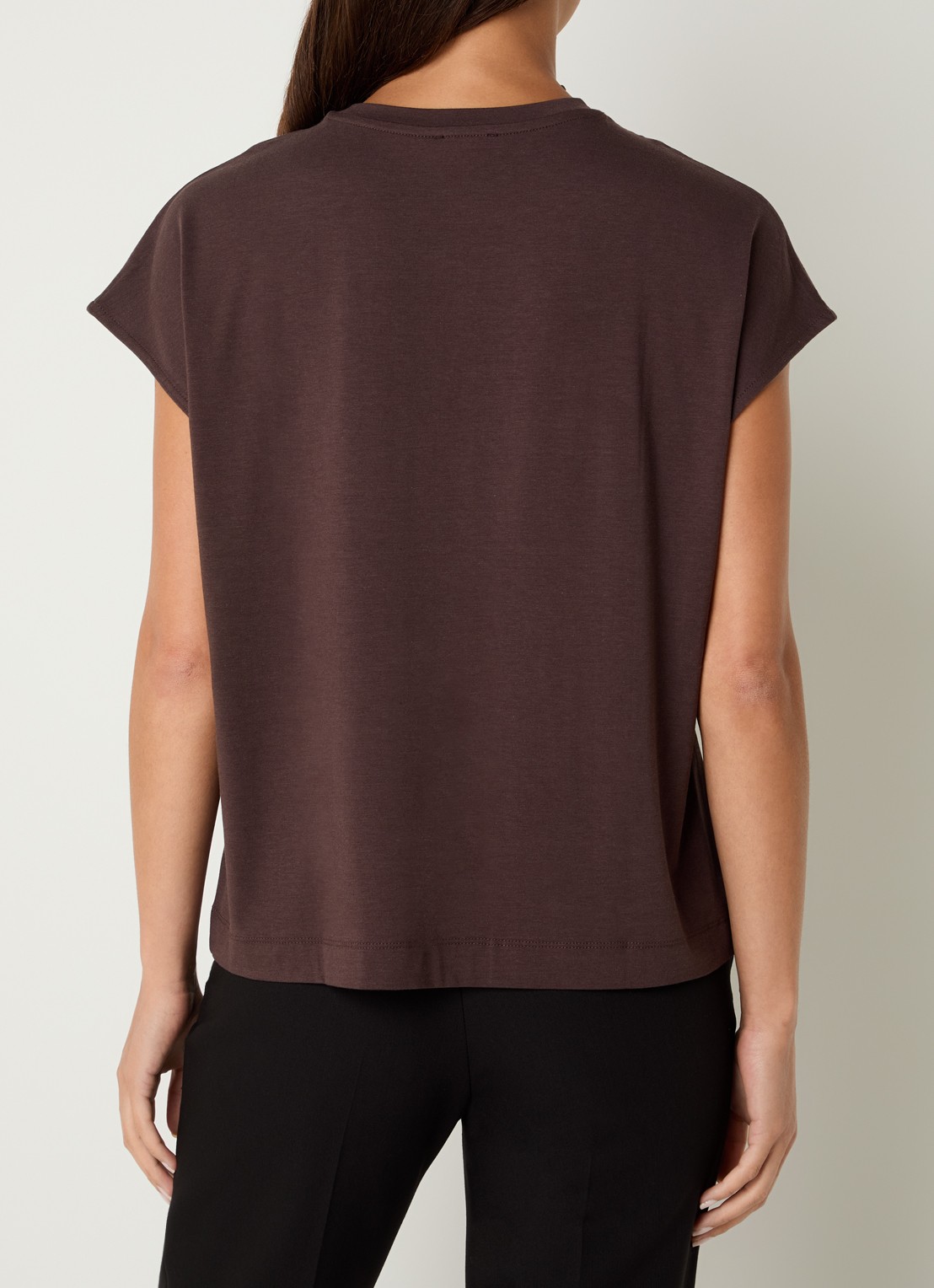 Benetton T-shirt met ronde hals - achterkant 2 bruin