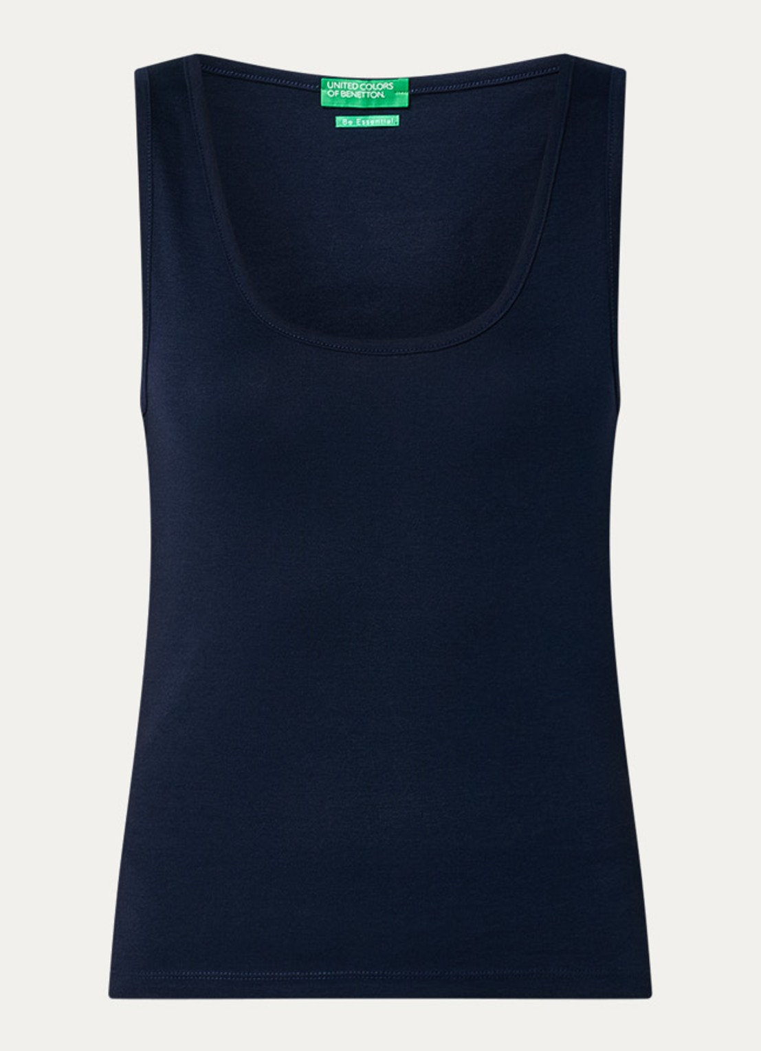 Benetton Tanktop met stretch - voorkant 2 donkerblauw