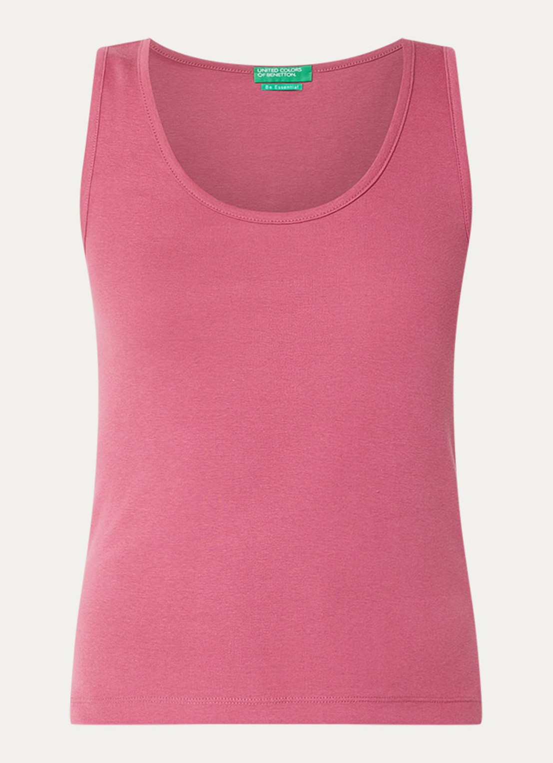 Benetton Tanktop met stretch - voorkant donkerroze