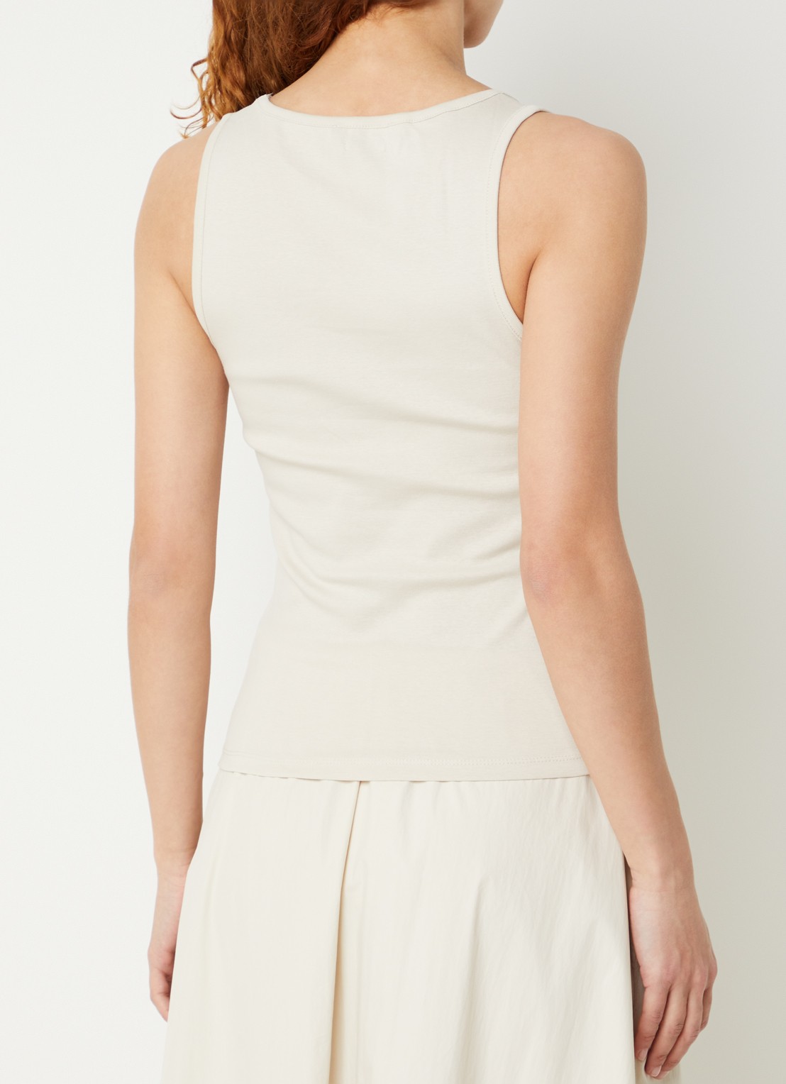 Benetton Tanktop met stretch - achterkant 4 zand