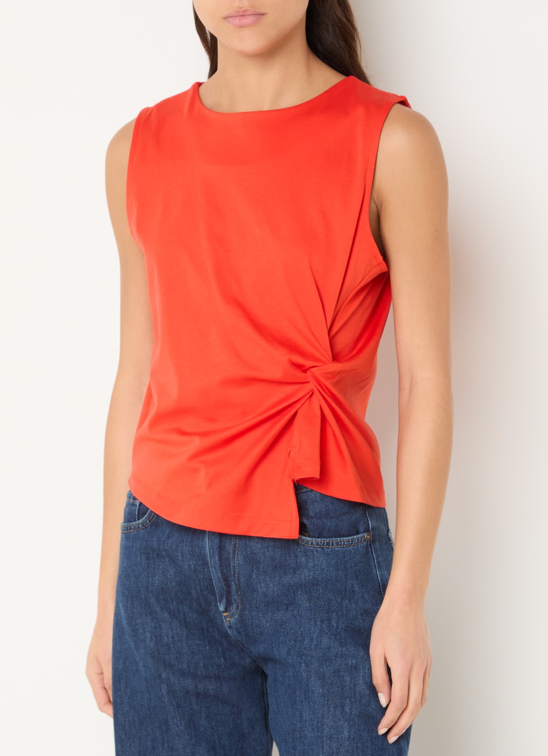 Benetton Top met knoopdetail  - detail 2 orange