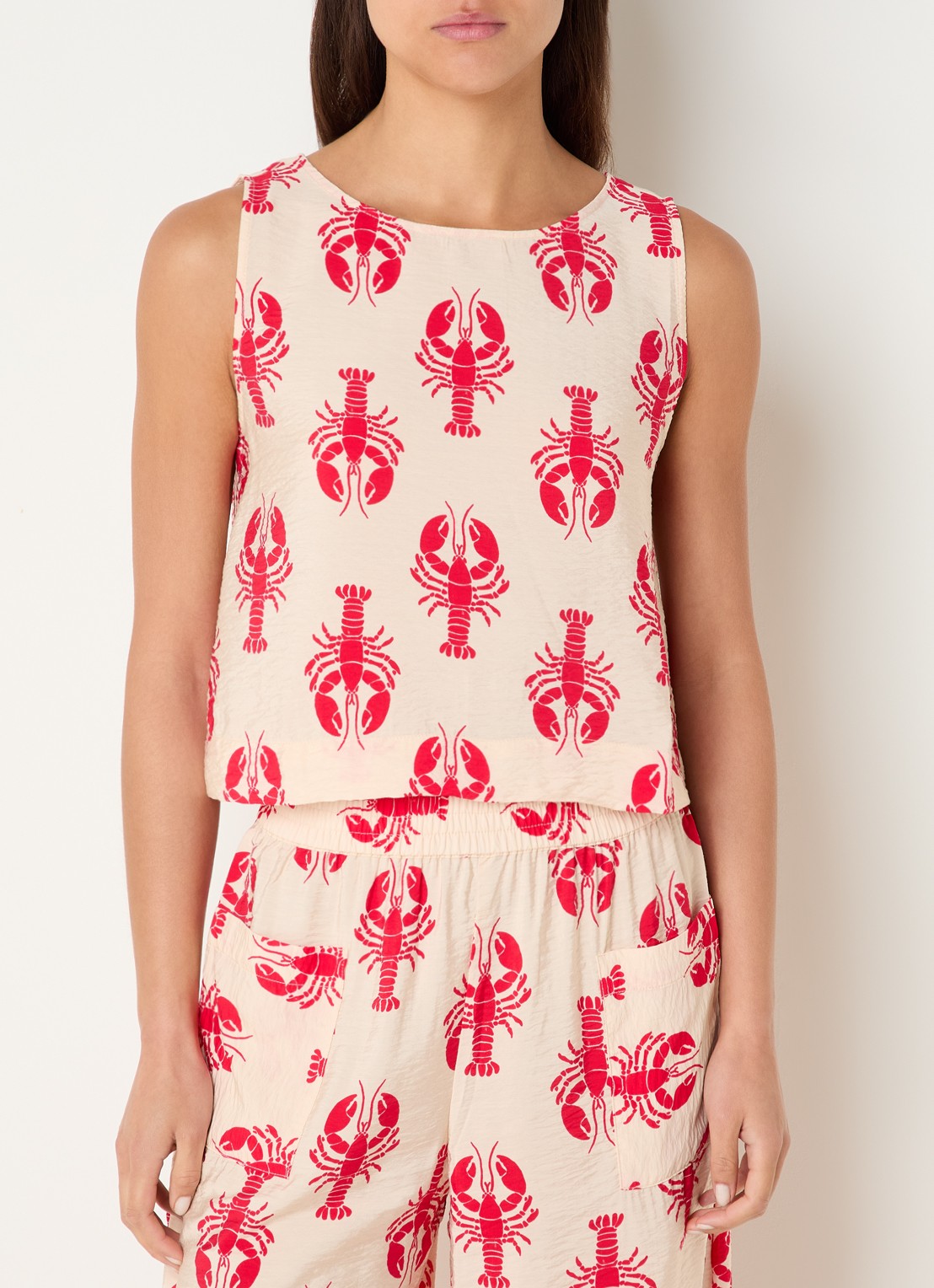 Benetton Top met print - detail 3 rood