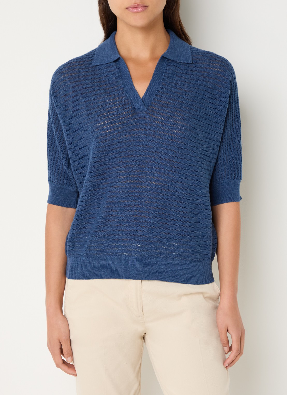 Benetton Top van crochet - detail 4 jeans