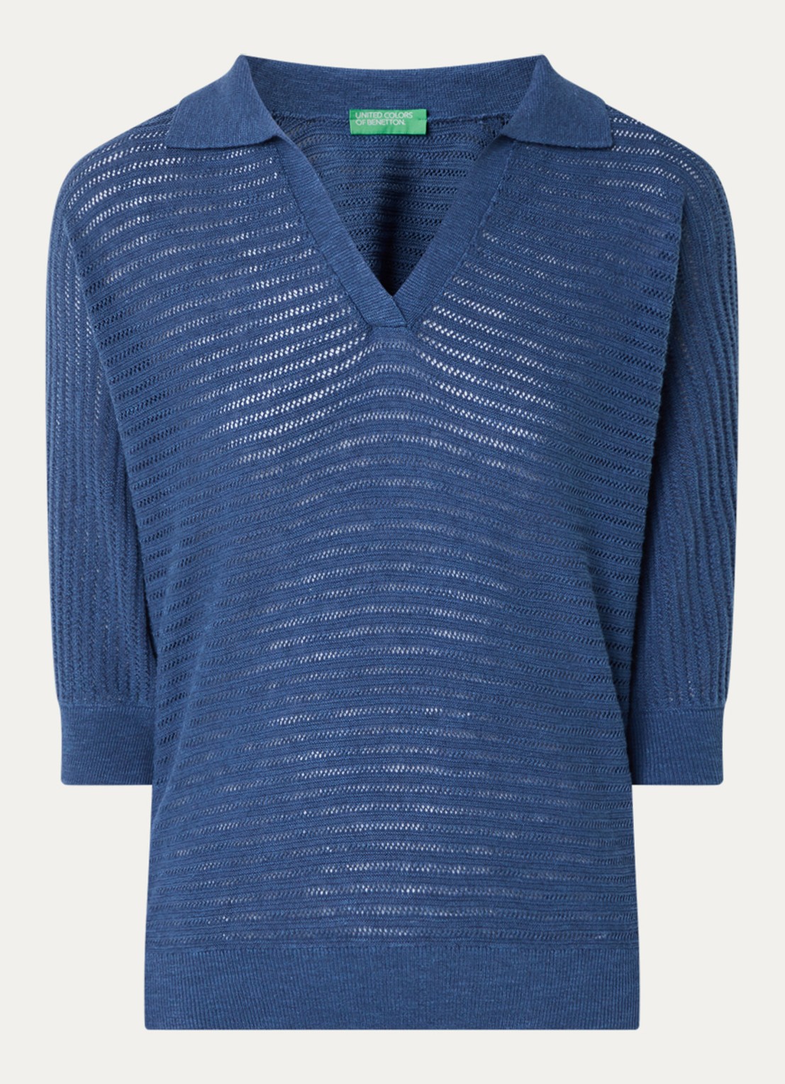 Benetton Top van crochet - voorkant 2 jeans
