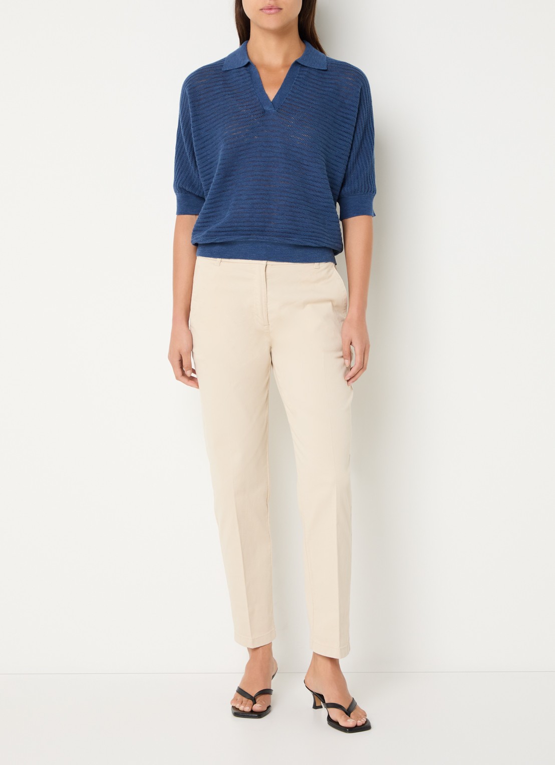 Benetton Top van crochet - voorkant 3 jeans