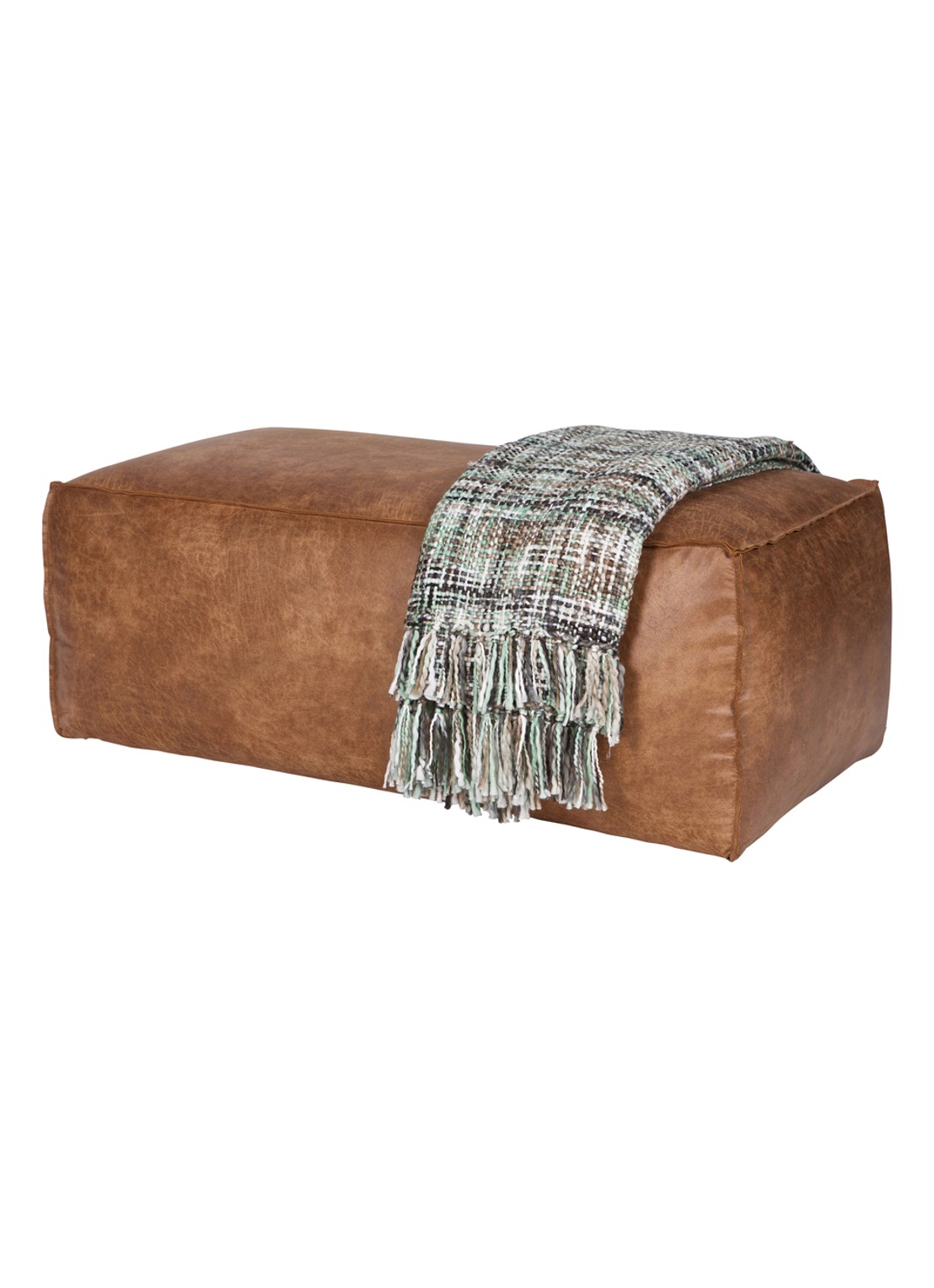 BePureHome Rodeo poef - voorkant 5 bruin