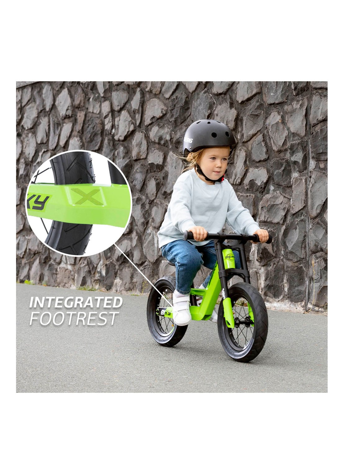 Berg Toys Biky City loopfiets - voorkant 2 groen