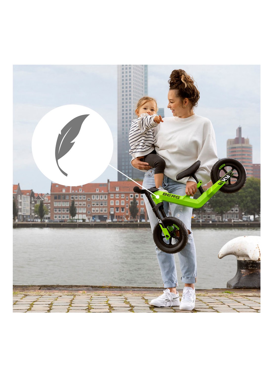Berg Toys Biky Mini loopfiets - voorkant 7 felgroen