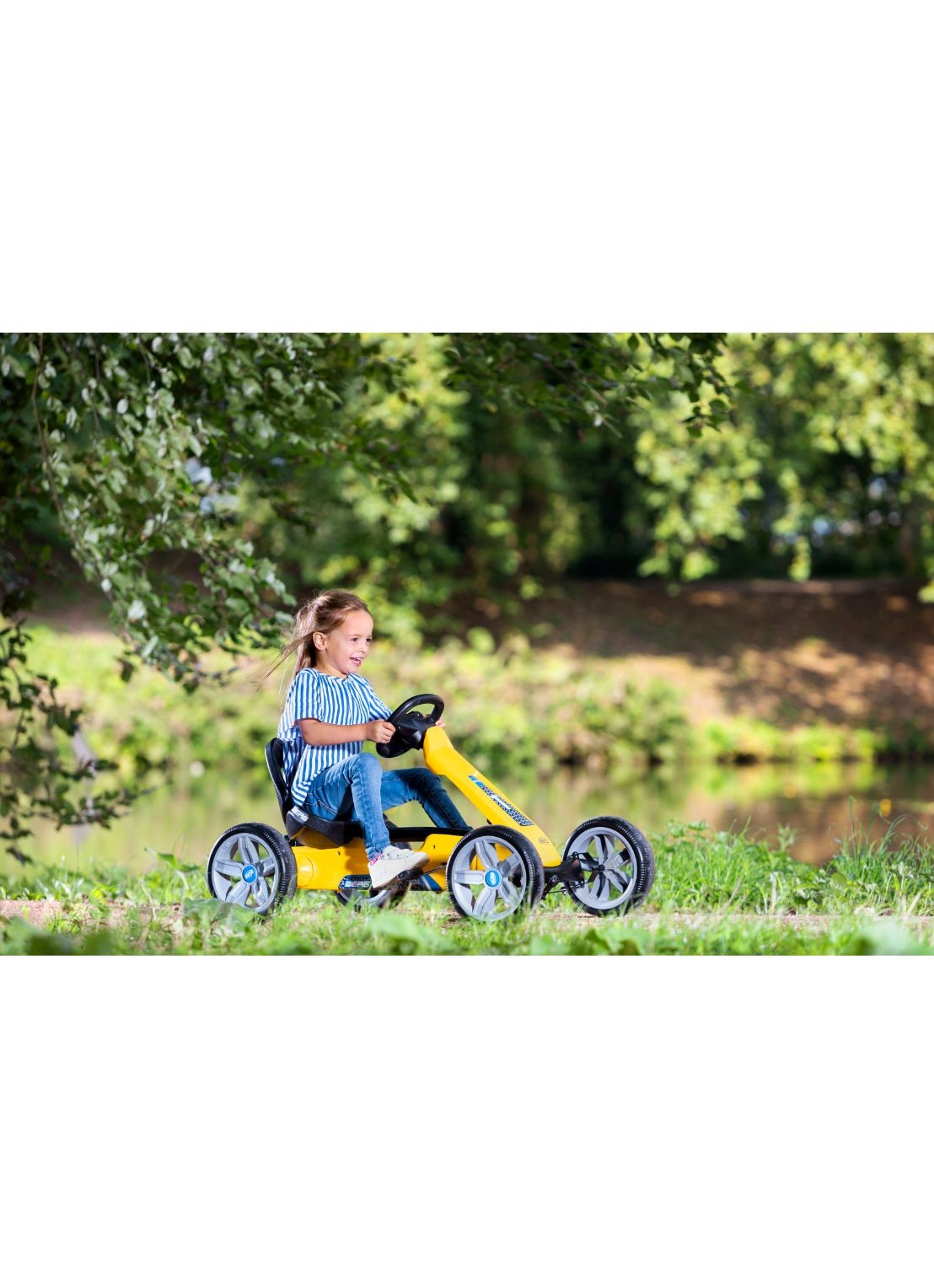 Berg Toys Reppy Rider skelter - voorkant 2 geel