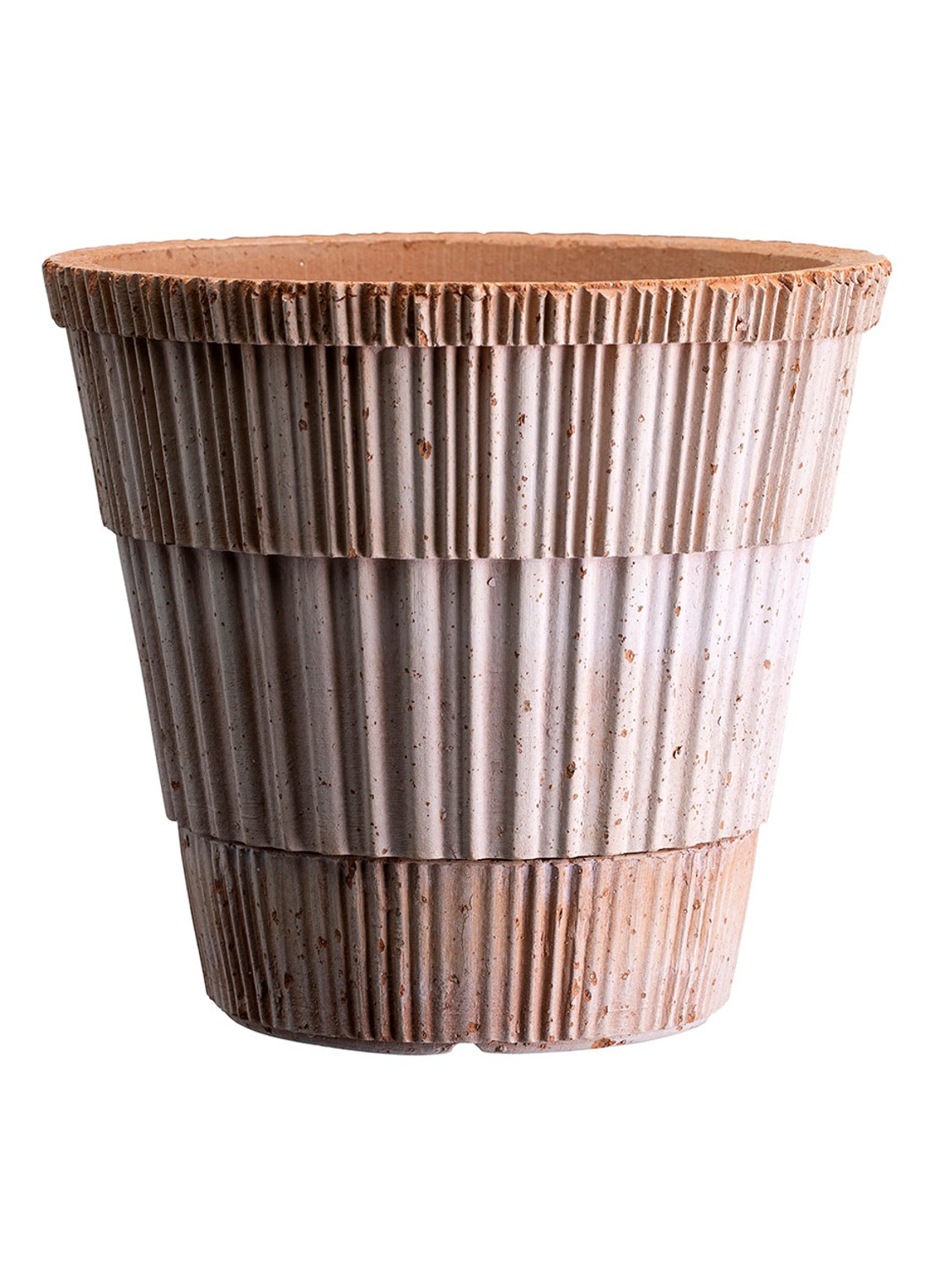 Bergs Potter Atlas Raw bloempot voor binnen Ø 14 cm - voorkant roze