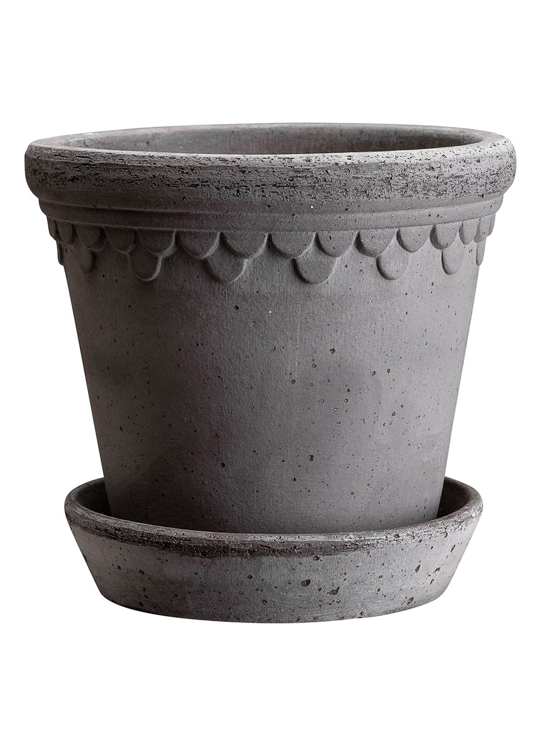 Bergs Potter Københavner Raw bloempot voor binnen Ø16 cm - voorkant 3 grijs