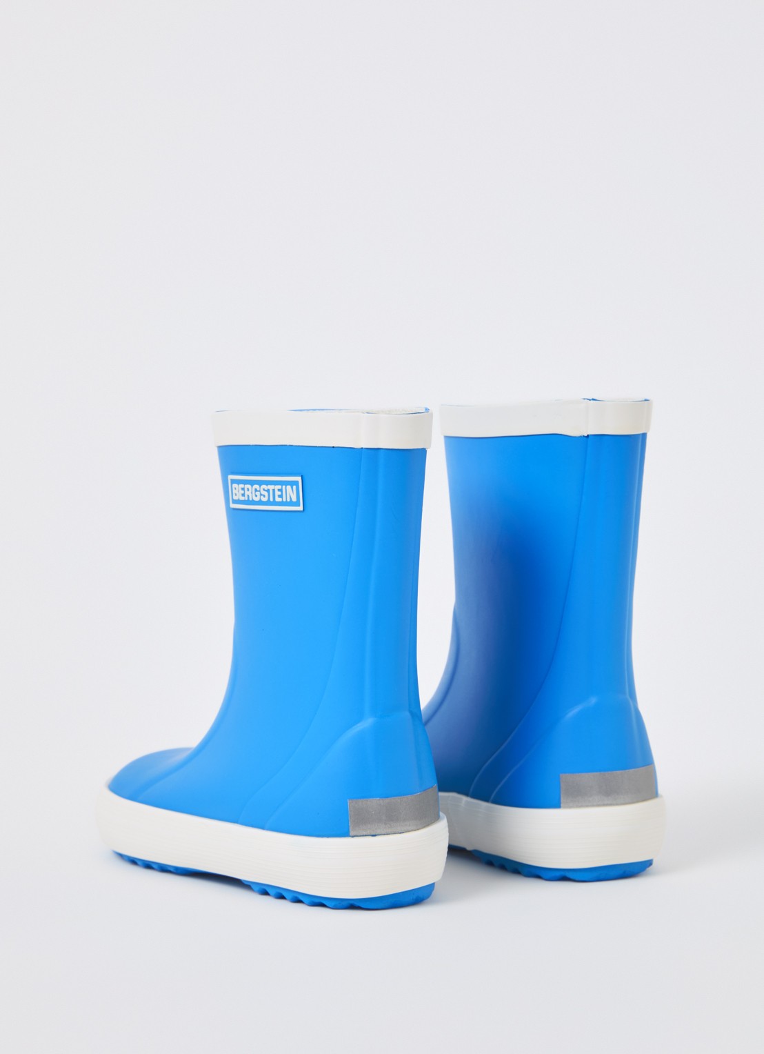 Bergstein Classic regenlaars met logo - achterkant 4 blauw