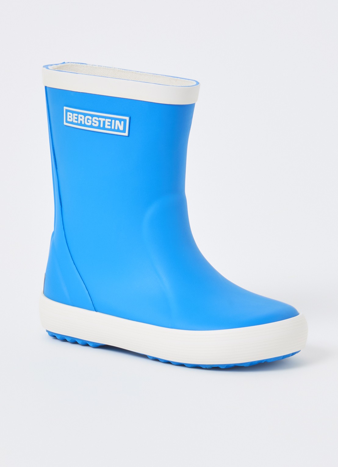 Bergstein Classic regenlaars met logo - voorkant 2 blauw