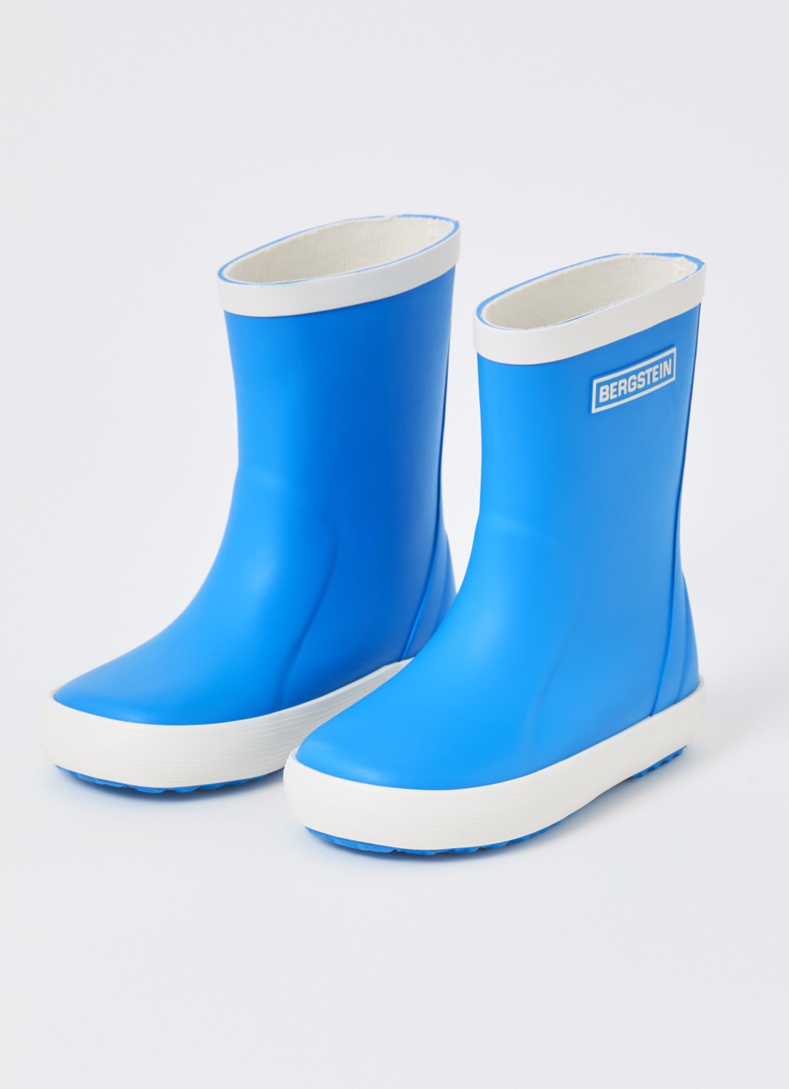 Bergstein Classic regenlaars met logo - voorkant 3 blauw