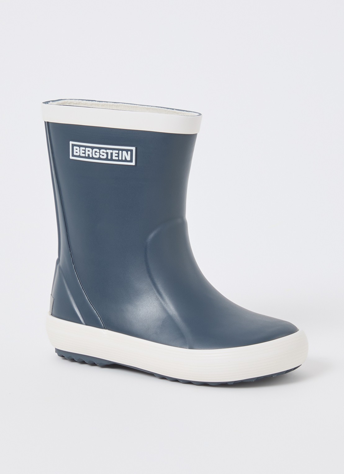Bergstein Classic regenlaars met logo - voorkant donkerblauw