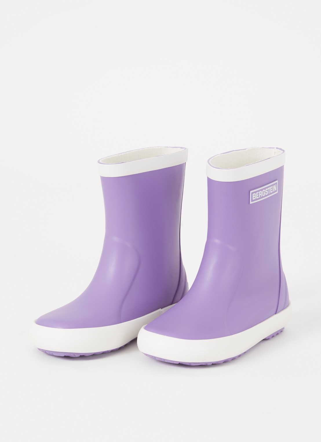 Bergstein Classic regenlaars met logo - voorkant 2 paars