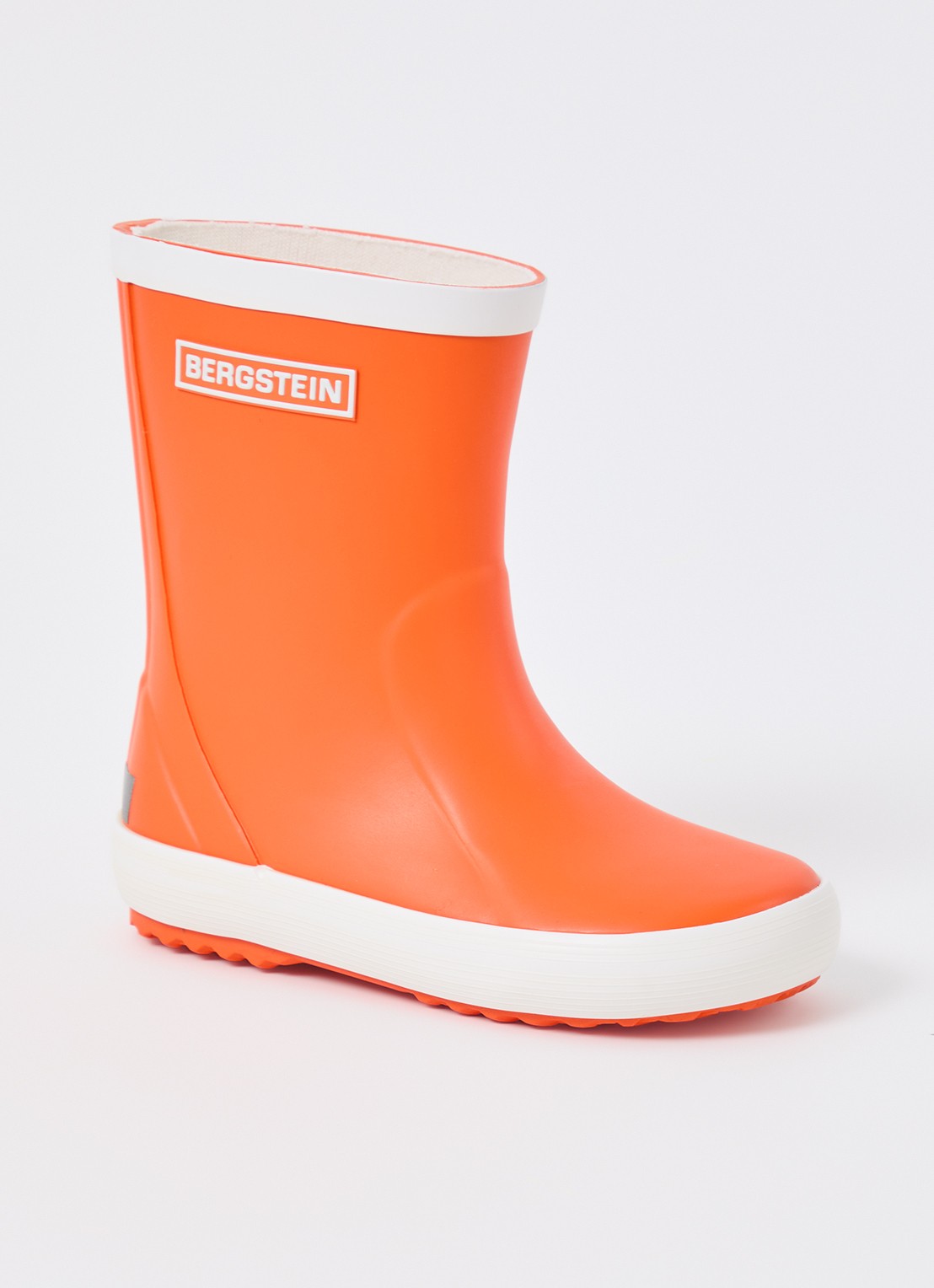Bergstein Classic regenlaars met logo - voorkant 3 orange