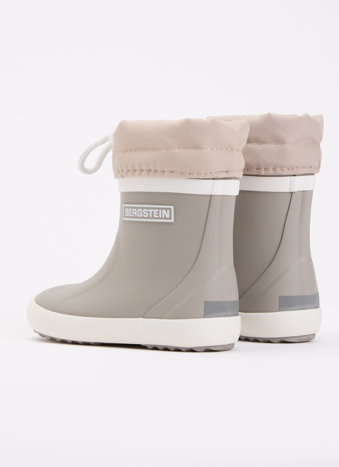 Bergstein Classic regenlaars met logo - achterkant 2 zand