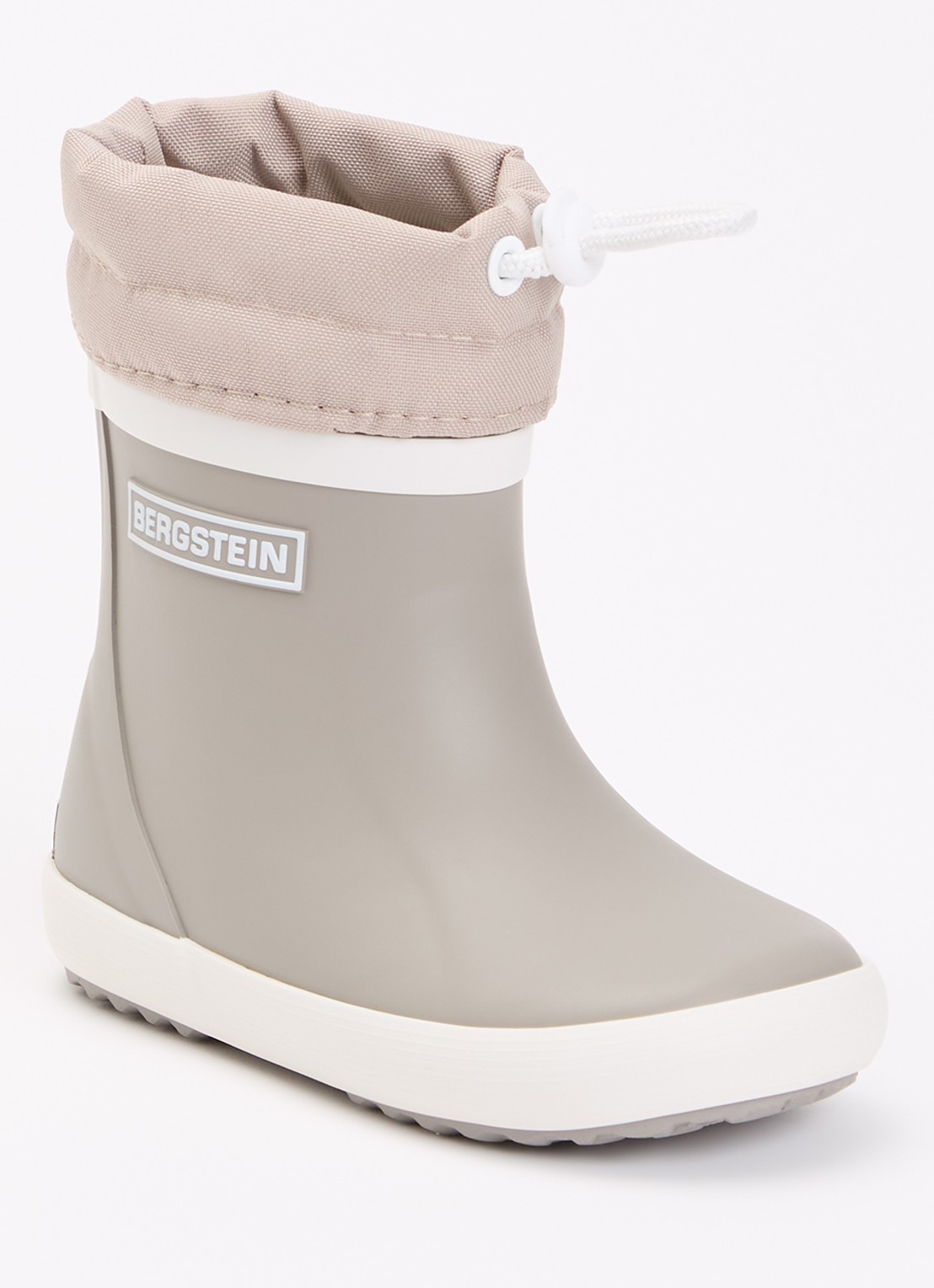 Bergstein Classic regenlaars met logo - voorkant 3 zand