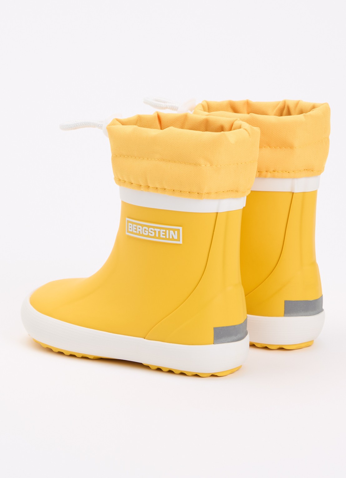 Bergstein Classic regenlaars met logo - achterkant 4 geel