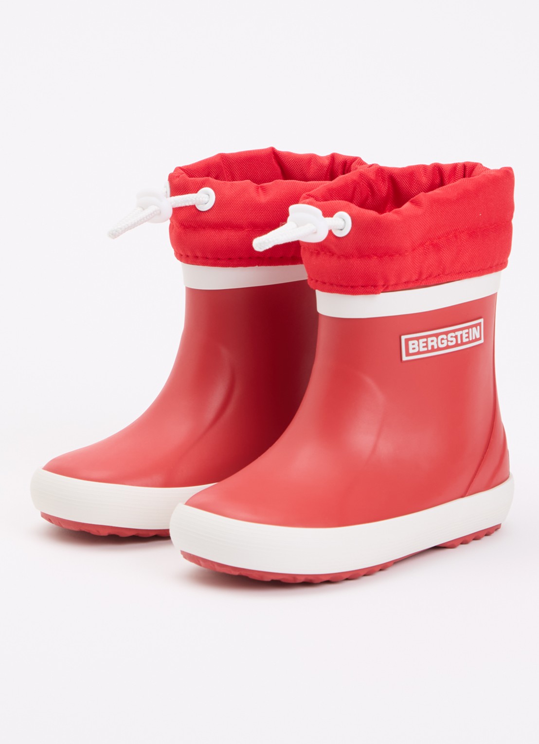 Bergstein Classic regenlaars met logo - voorkant 2 rood