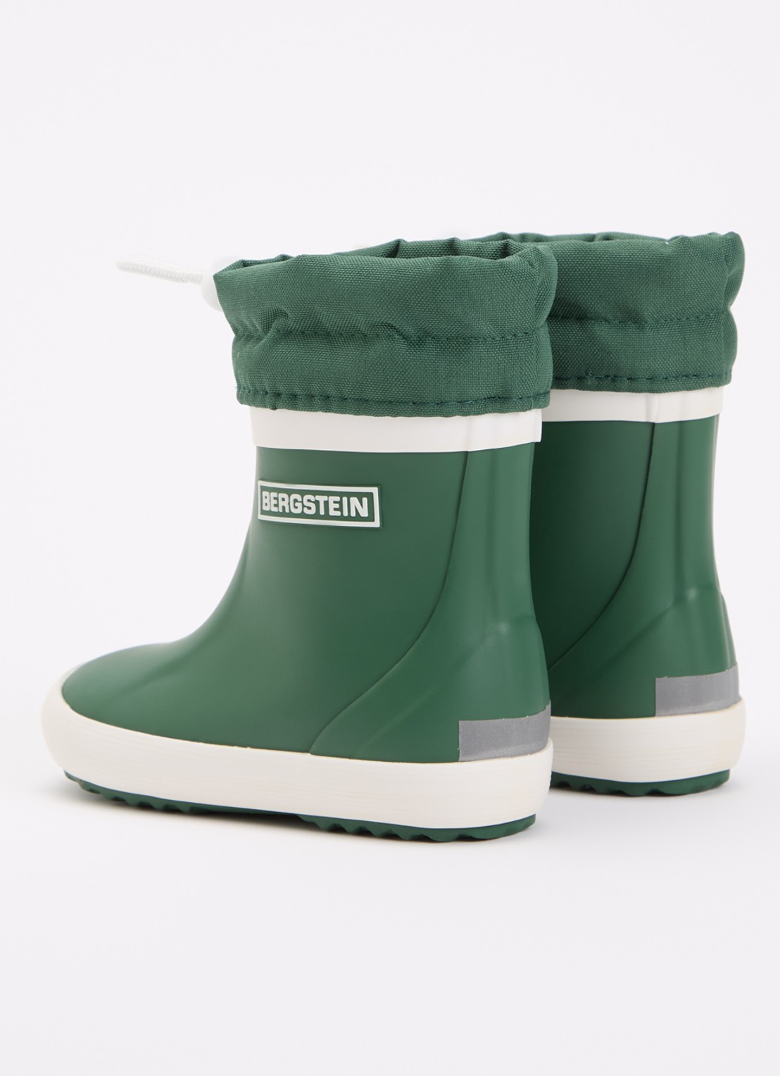 Bergstein Classic regenlaars met logo - achterkant groen