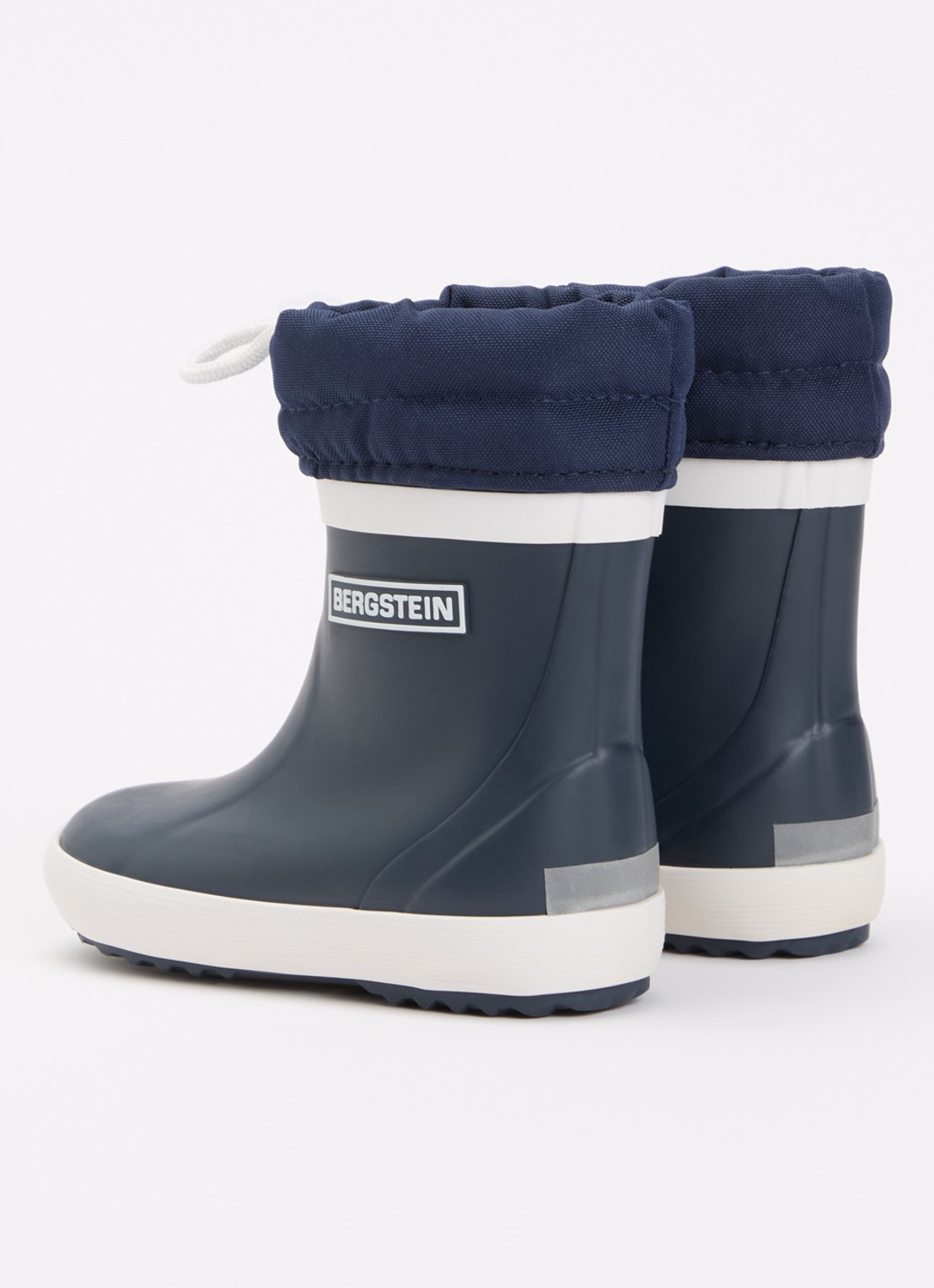 Bergstein Classic regenlaars met logo - achterkant 4 donkerblauw