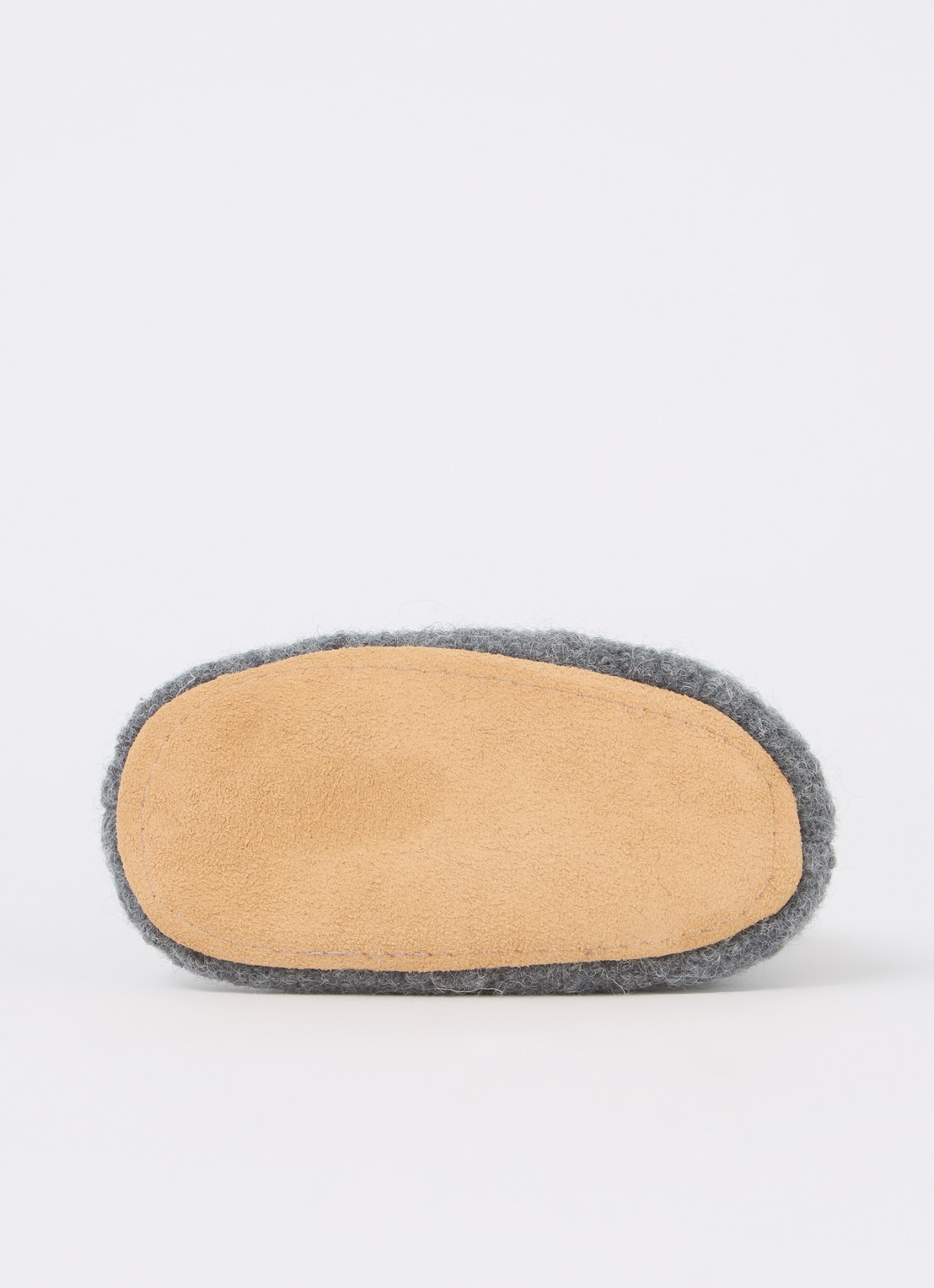 Bergstein Cozy babyslofjes van wol in giftbox - detail 2 grijs