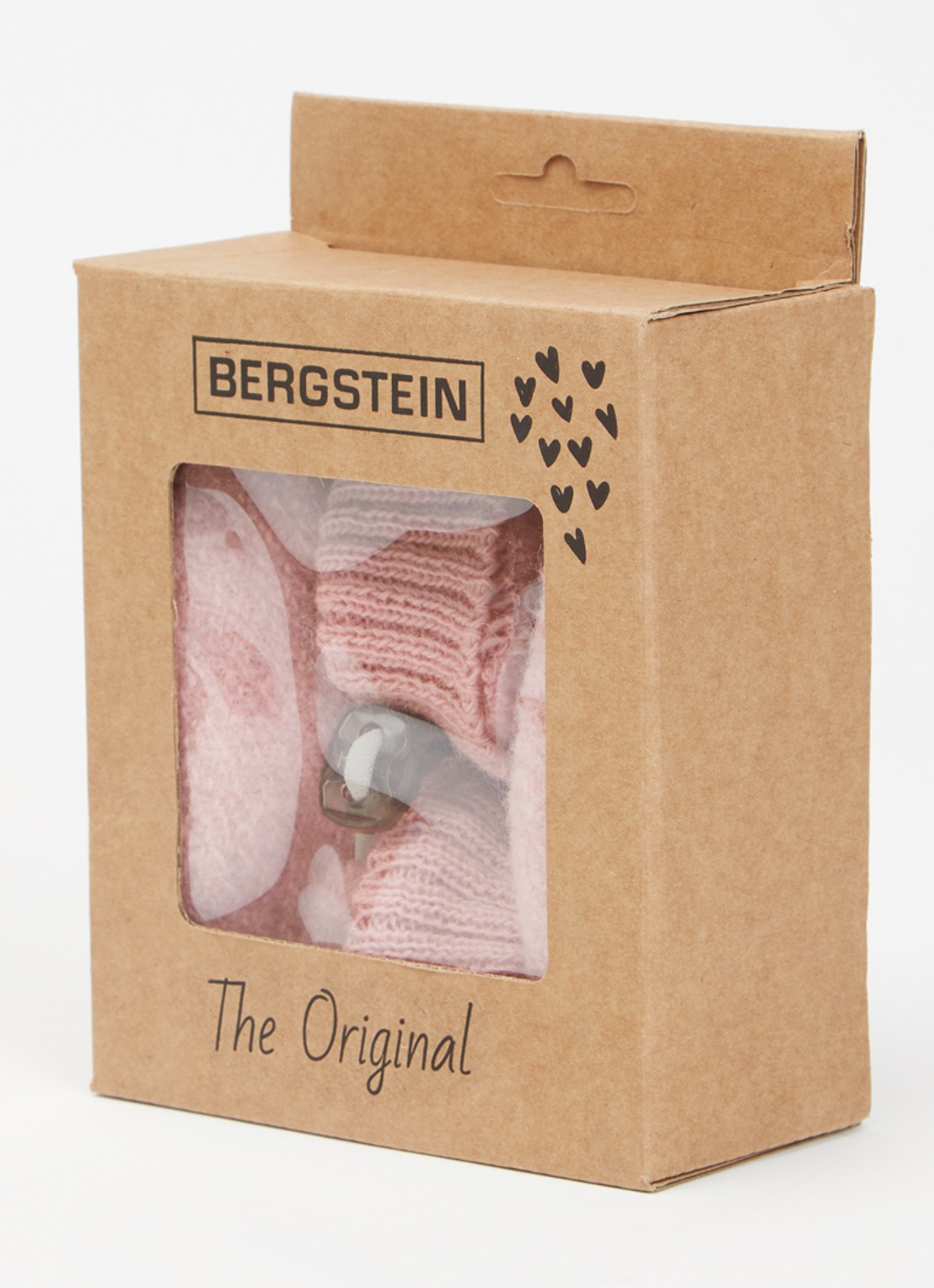 Bergstein Cozy babyslofjes van wol in giftbox - detail 4 oudroze