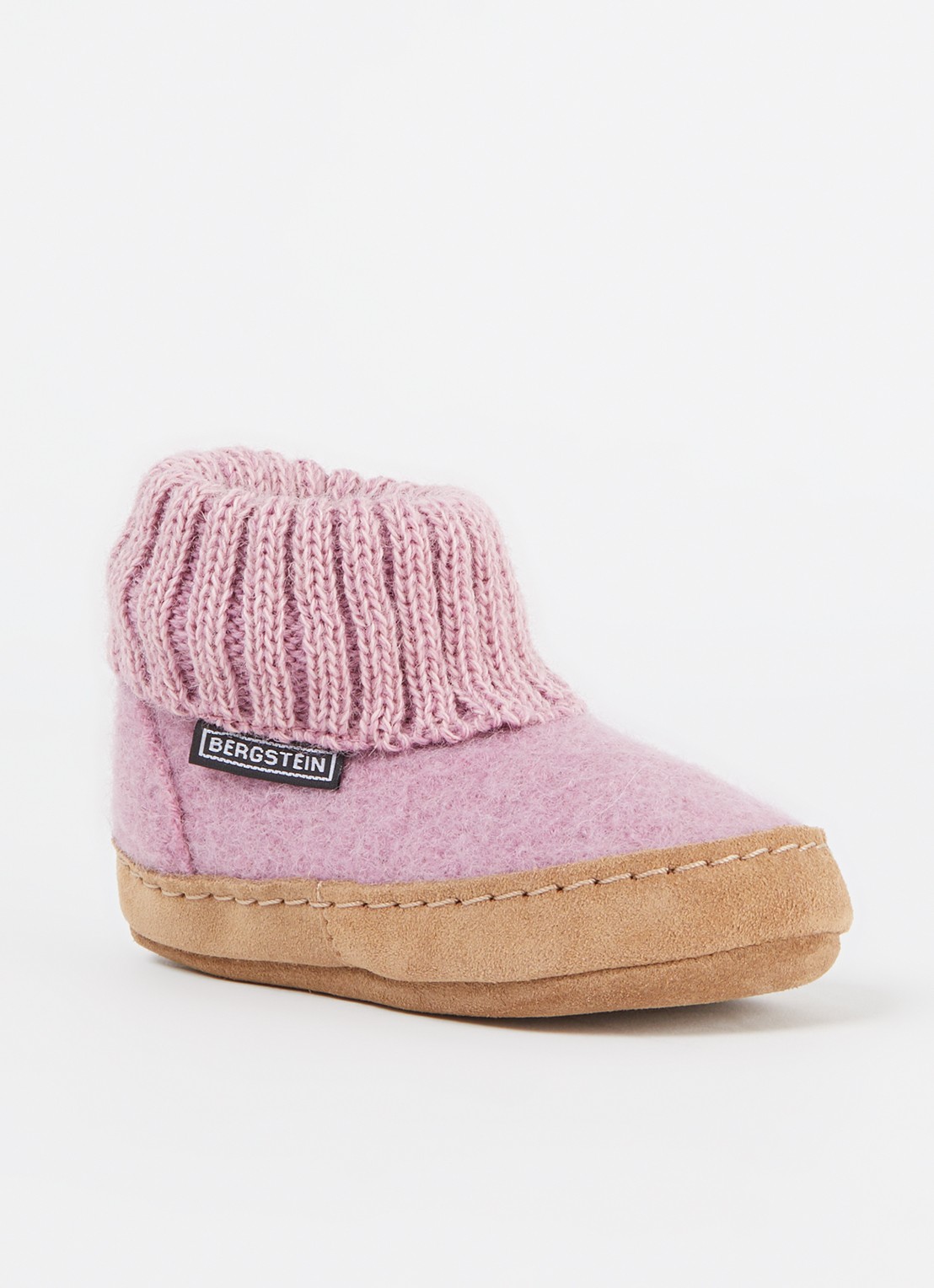 Bergstein Cozy Lux pantoffel van scheerwol - voorkant 3 roze
