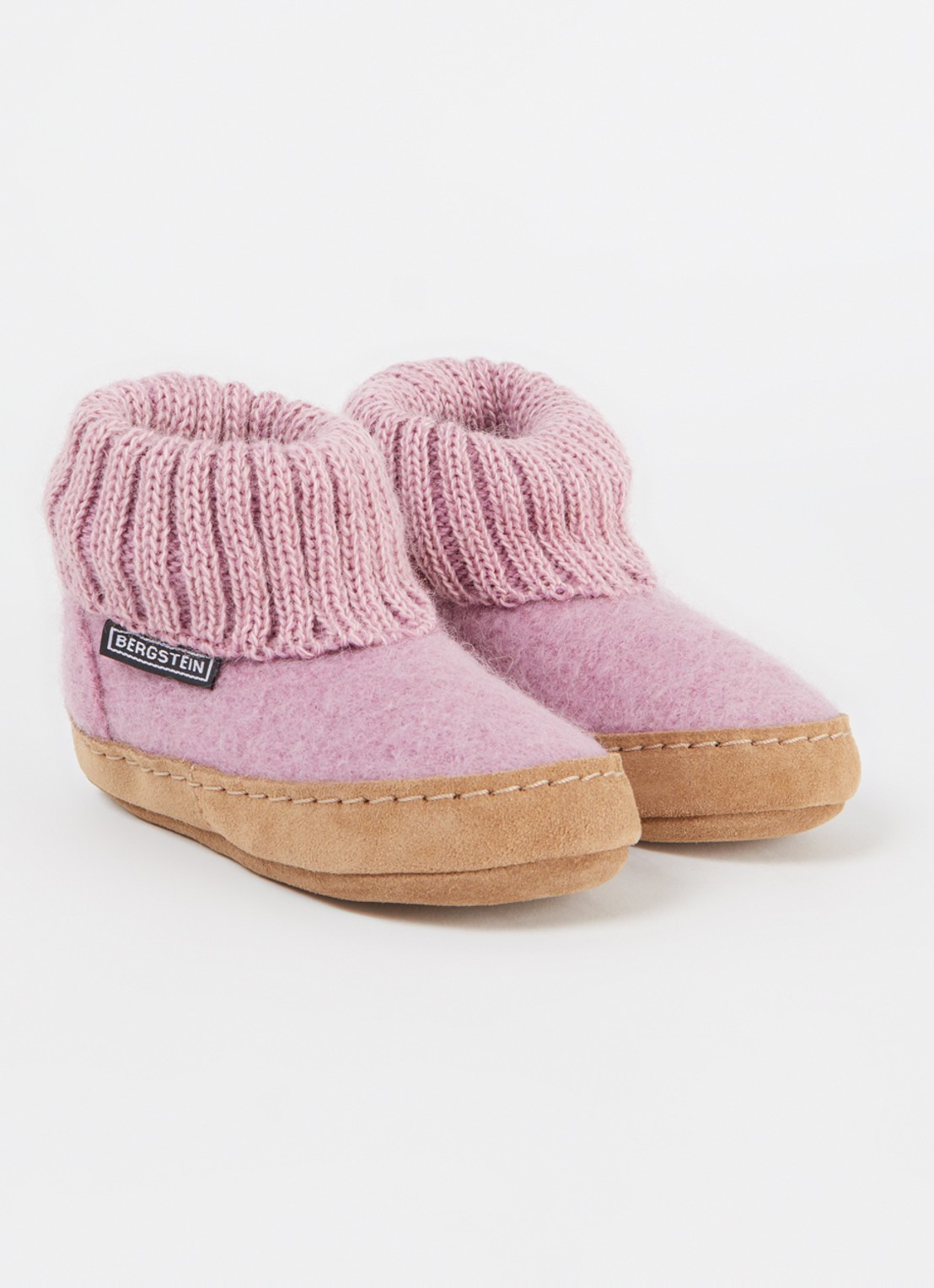 Bergstein Cozy Lux pantoffel van scheerwol - voorkant 4 roze