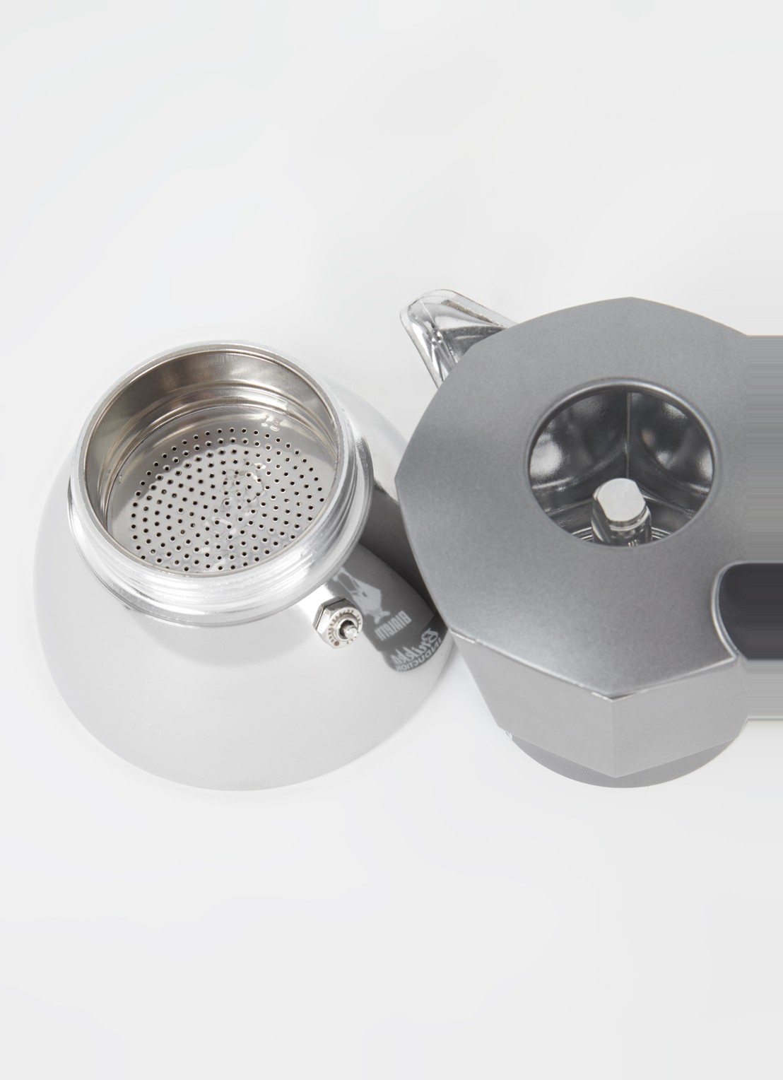 Bialetti Brikka Induction percolator 4-kops 0007317 - voorkant 2 zilver