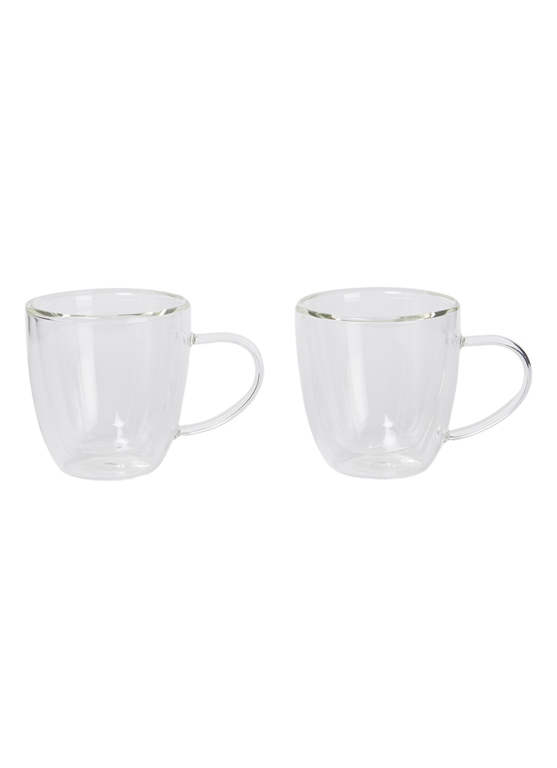 Bialetti Capri dubbelwandig koffie- en theeglas 16 cl set van 2 - voorkant transparant