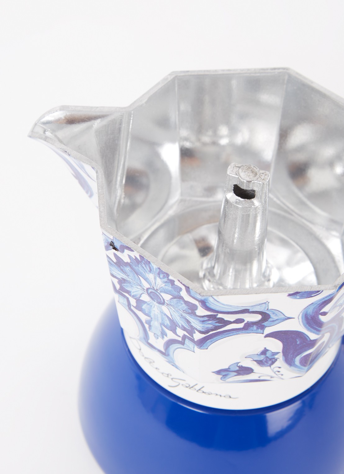 Bialetti Dolce & Gabbana Moka Induction percolator 4-kops - detail 2 royalblauw