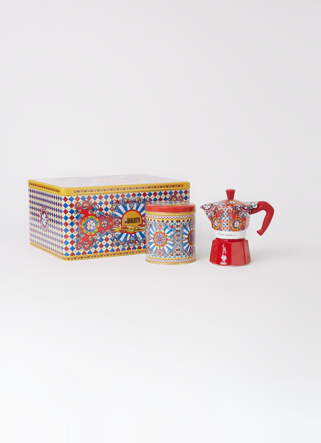 Bialetti Geschenkset Moka Express percolator 3-kops inclusief koffie - detail 2 multicolor
