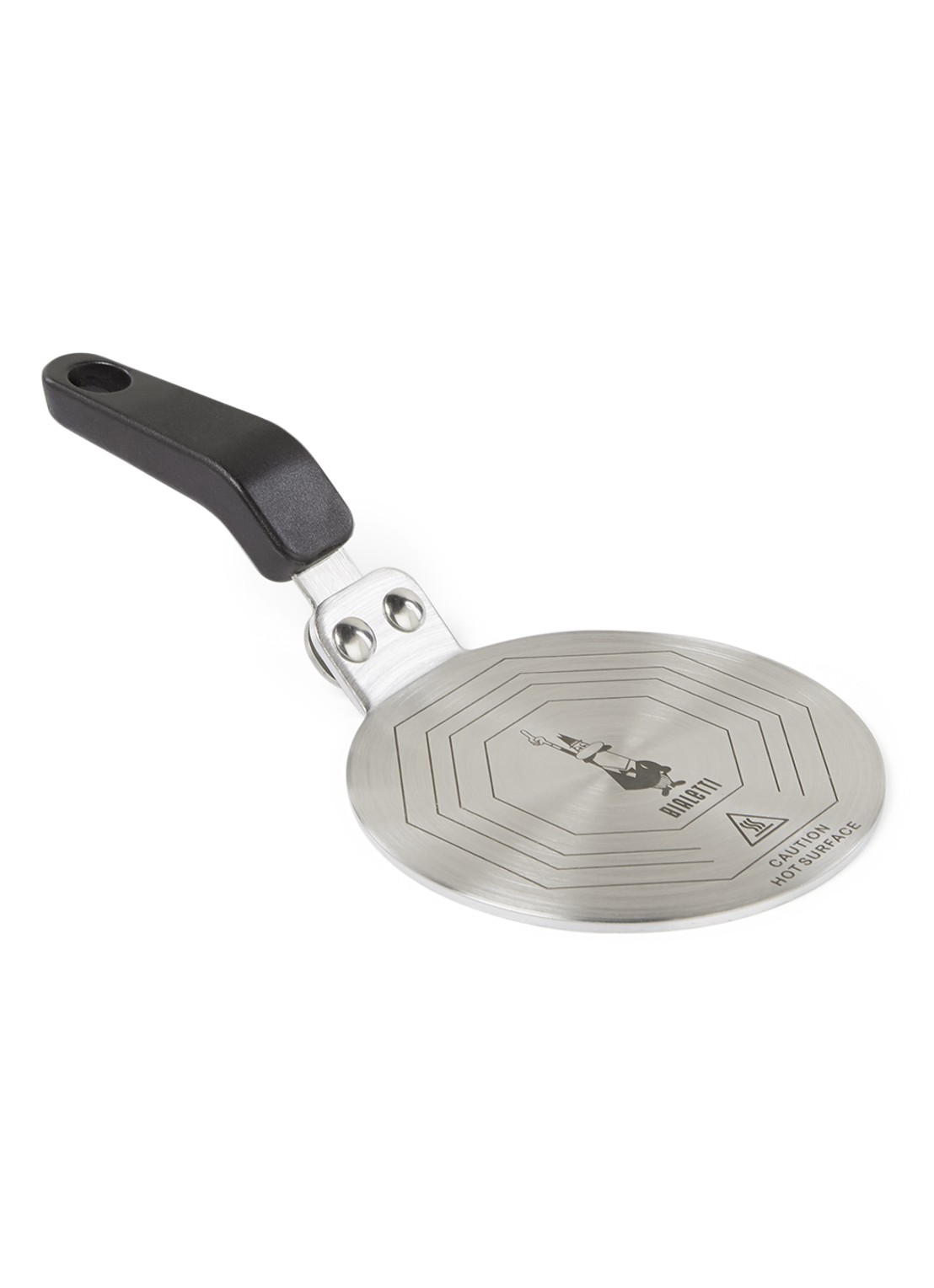 Bialetti Inductie adapter 13 cm - voorkant zilver