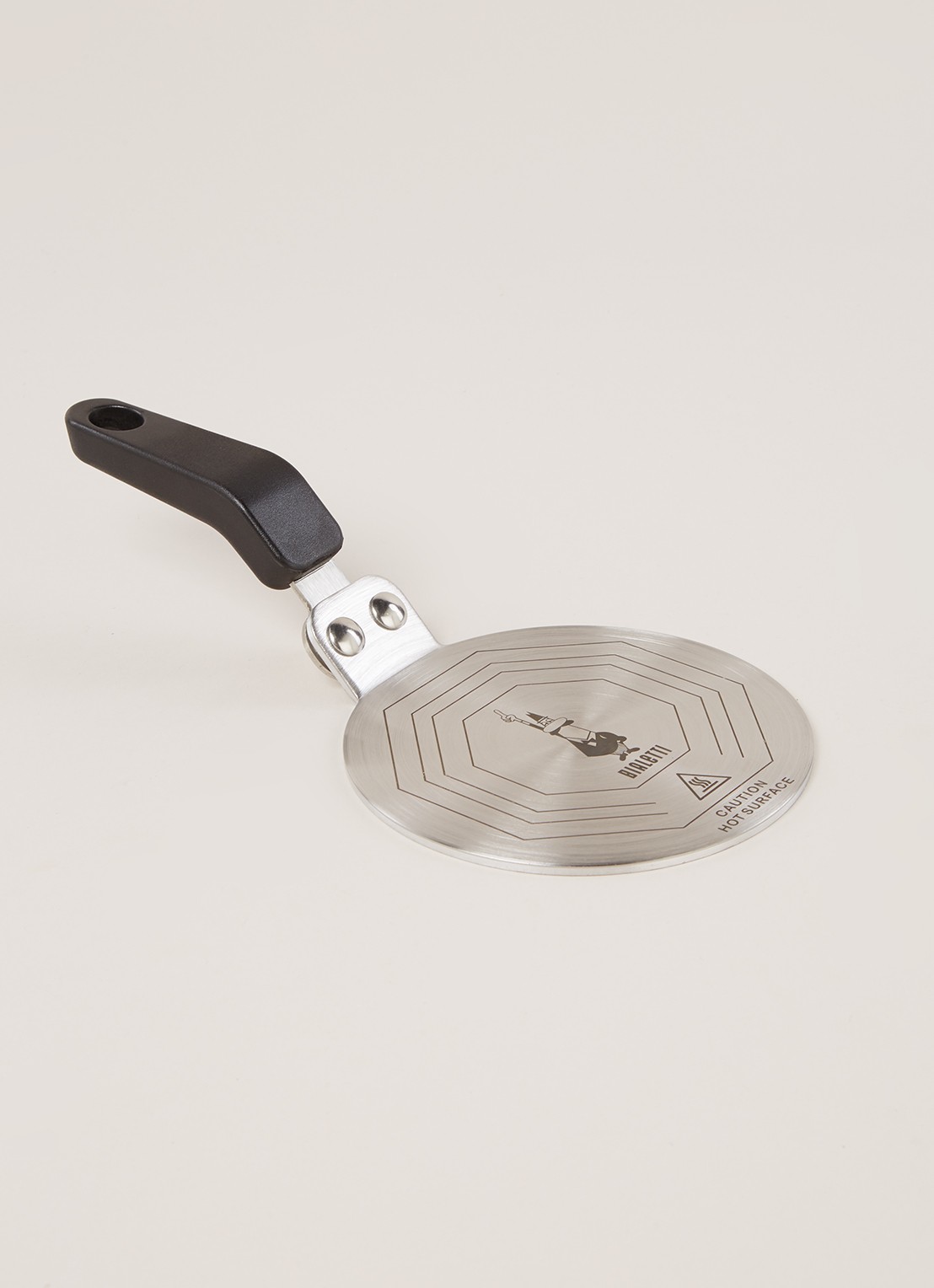 Bialetti Inductie adapter 13 cm - voorkant 2 zilver